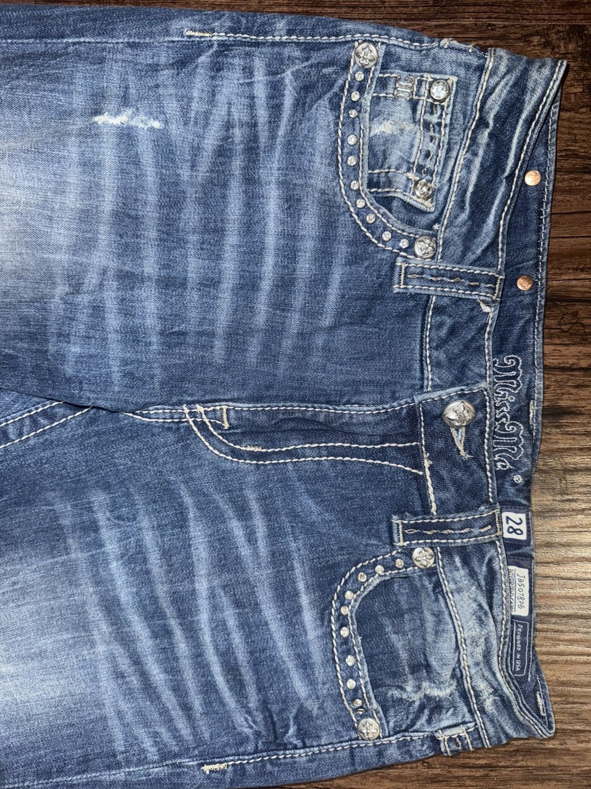 Miss Me Miss Me boyfriend jeans Size 28" / US 6 / IT 42 - 2 Thumbnail