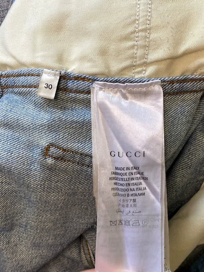 Gucci Gucci Patterned straight shorts jeans blue Size US 30 / EU 46 - 8 Thumbnail