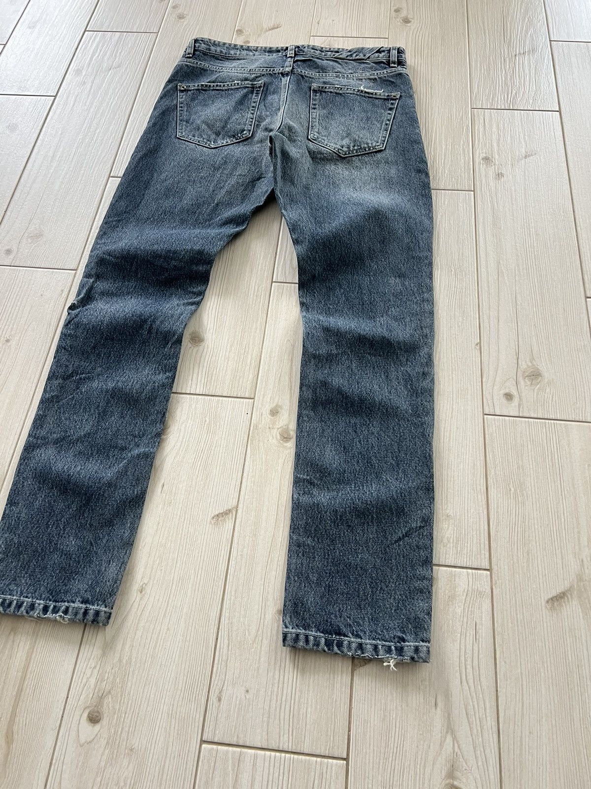Ksubi KSUBI BLUE FIVE-POCKETS COTTON JEANS SIZE 32 DISTRESSED Size US 32 / EU 48 - 6 Thumbnail