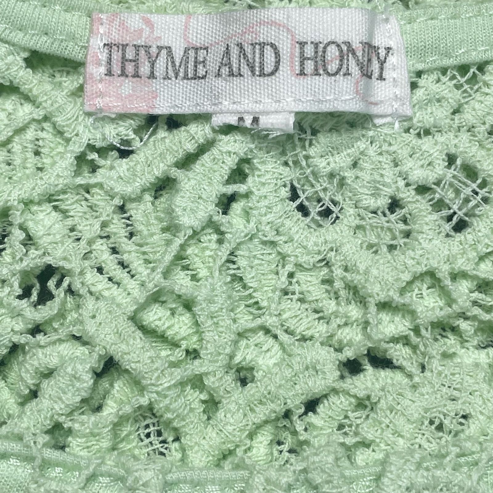 Other Thyme and Honey Lace Crochet Top Size S / US 4 / IT 40 - 2 Thumbnail