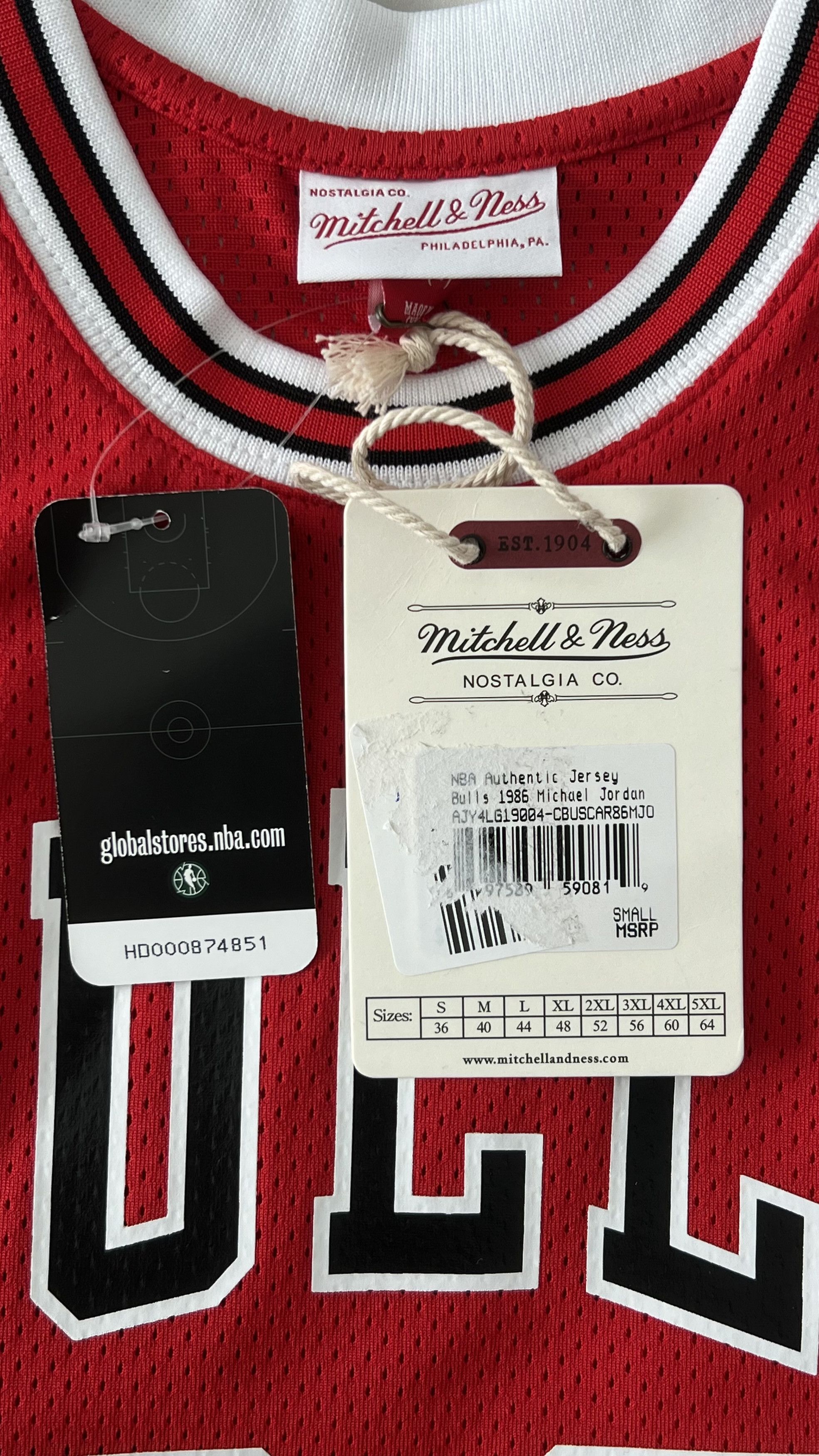 Mitchell & Ness Mitchell & Ness Bulls Michael Jordan Authentic Jersey Size US S / EU 44-46 / 1 - 4 Thumbnail
