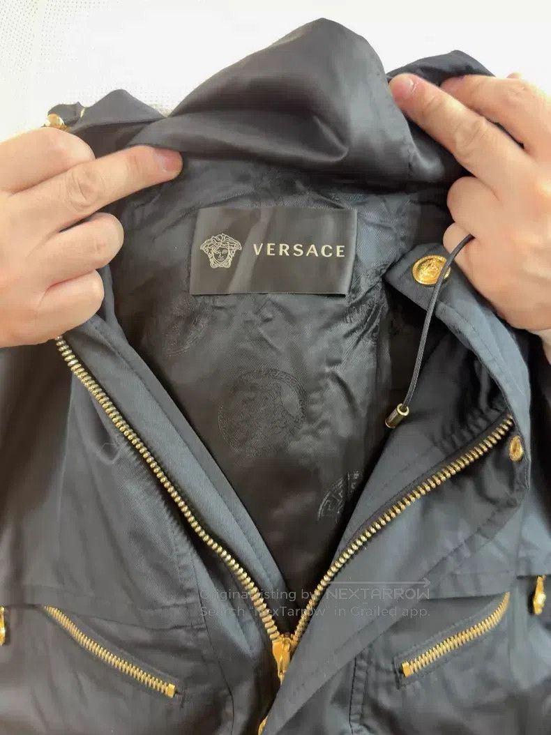 Versace Versace Black trench coat Size US L / EU 52-54 / 3 - 2 Thumbnail