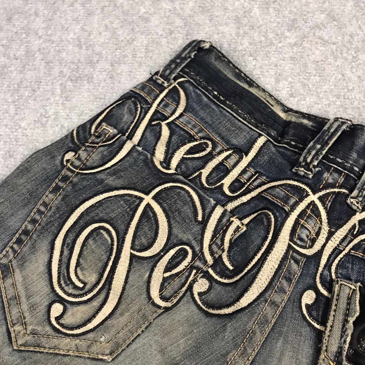 Japanese Brand RED PEPPER JAPAN DESIGN DENIM DISTRESSED DENIM PANTS Size US 30 / EU 46 - 14 Thumbnail
