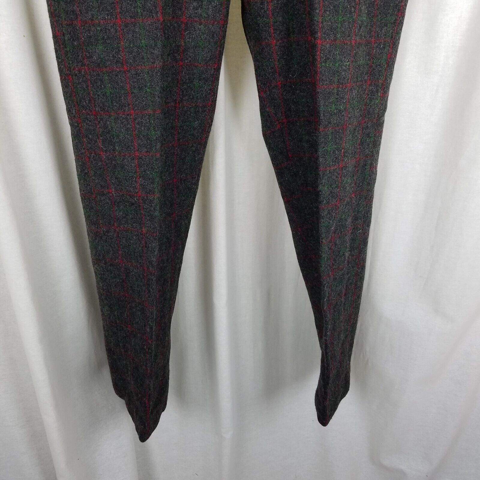 Vintage Vtg Plaid Johnson Wool 8 Points Pants 36x31 Suspender Ready Size US 36 / EU 52 - 9 Thumbnail