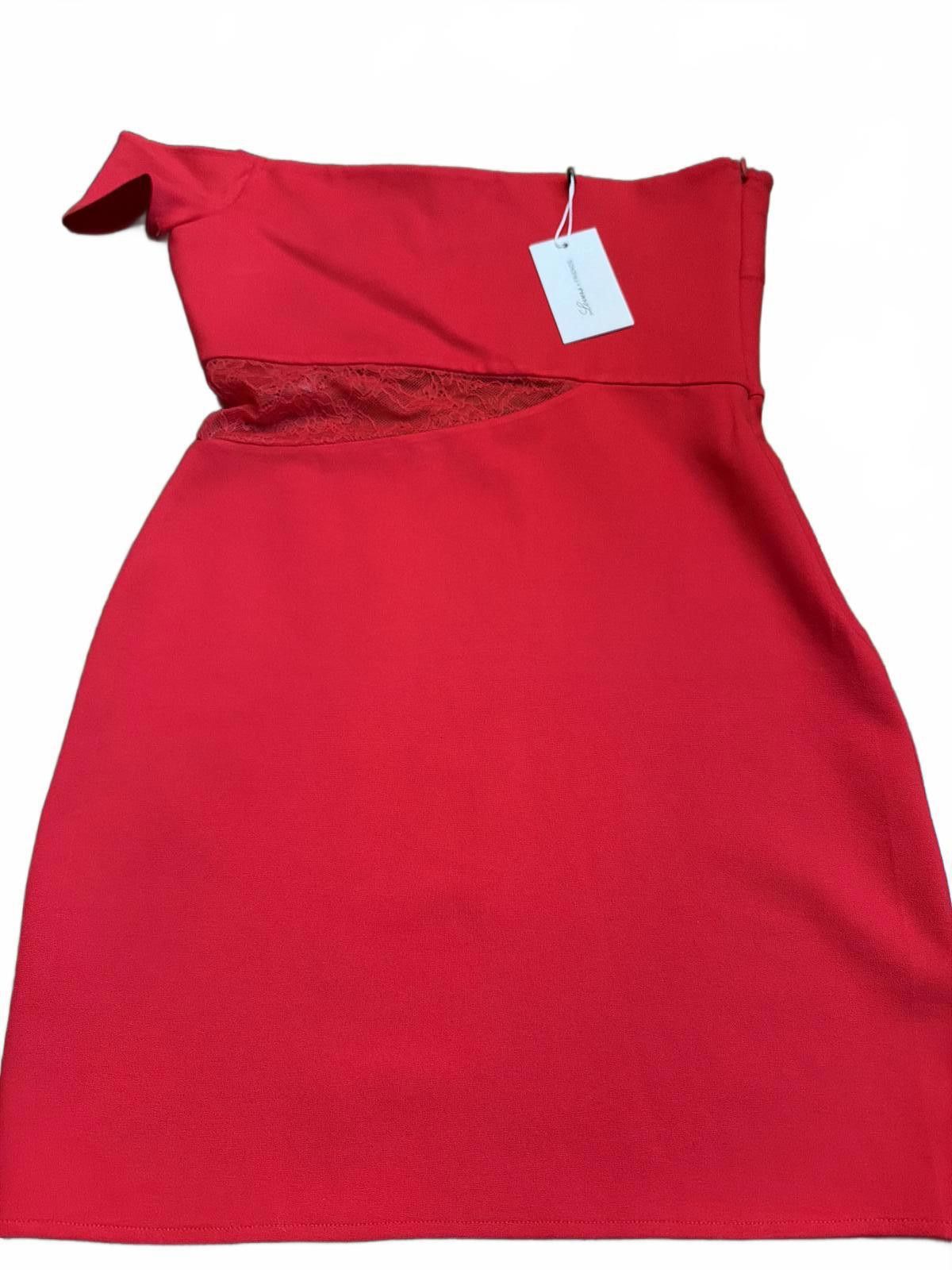 Other Lovers + Friends Red One Shoulder Mini Dress NWT Size M / US 6-8 / IT 42-44 - 3 Thumbnail