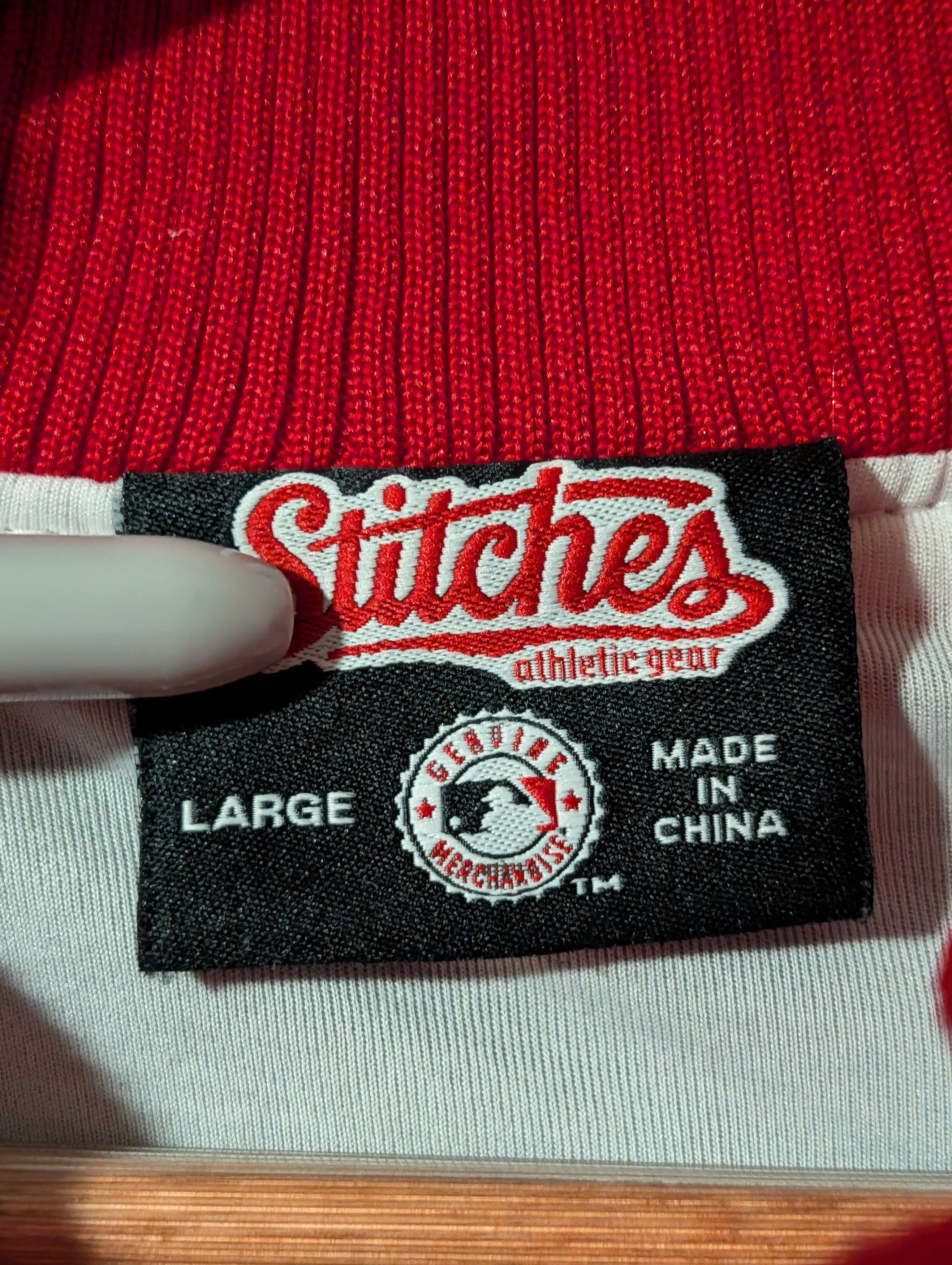 MLB Cleveland Indians Sports Team Sweatshirt Jacket Stitches Size US XL / EU 56 / 4 - 4 Thumbnail