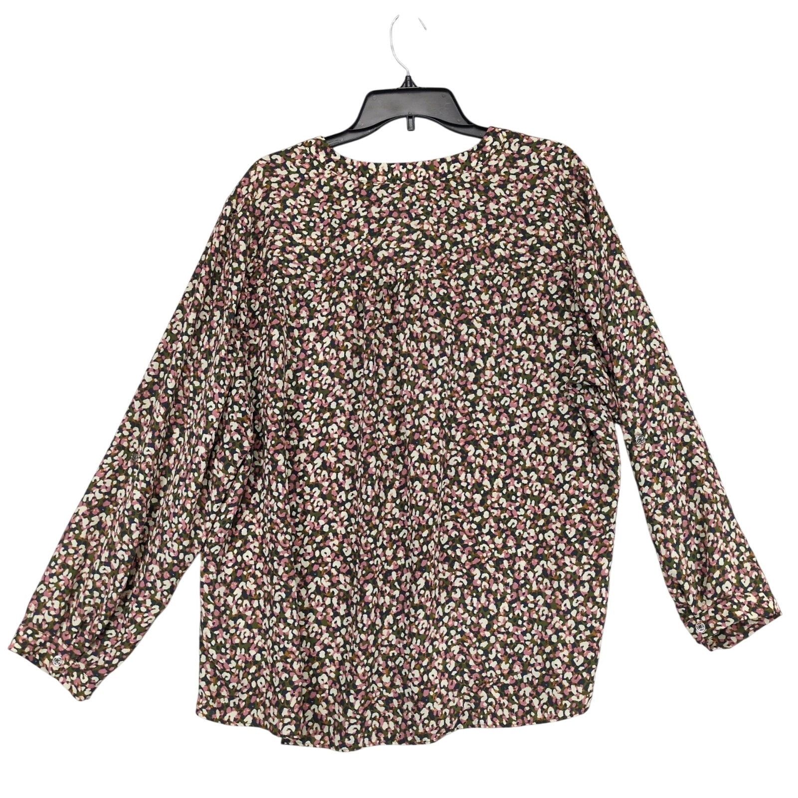 Other Zac & Rachel Women's 2X Flowy Floral Button Blouse Top Size XXL / US 16-18 / IT 52-54 - 3 Thumbnail