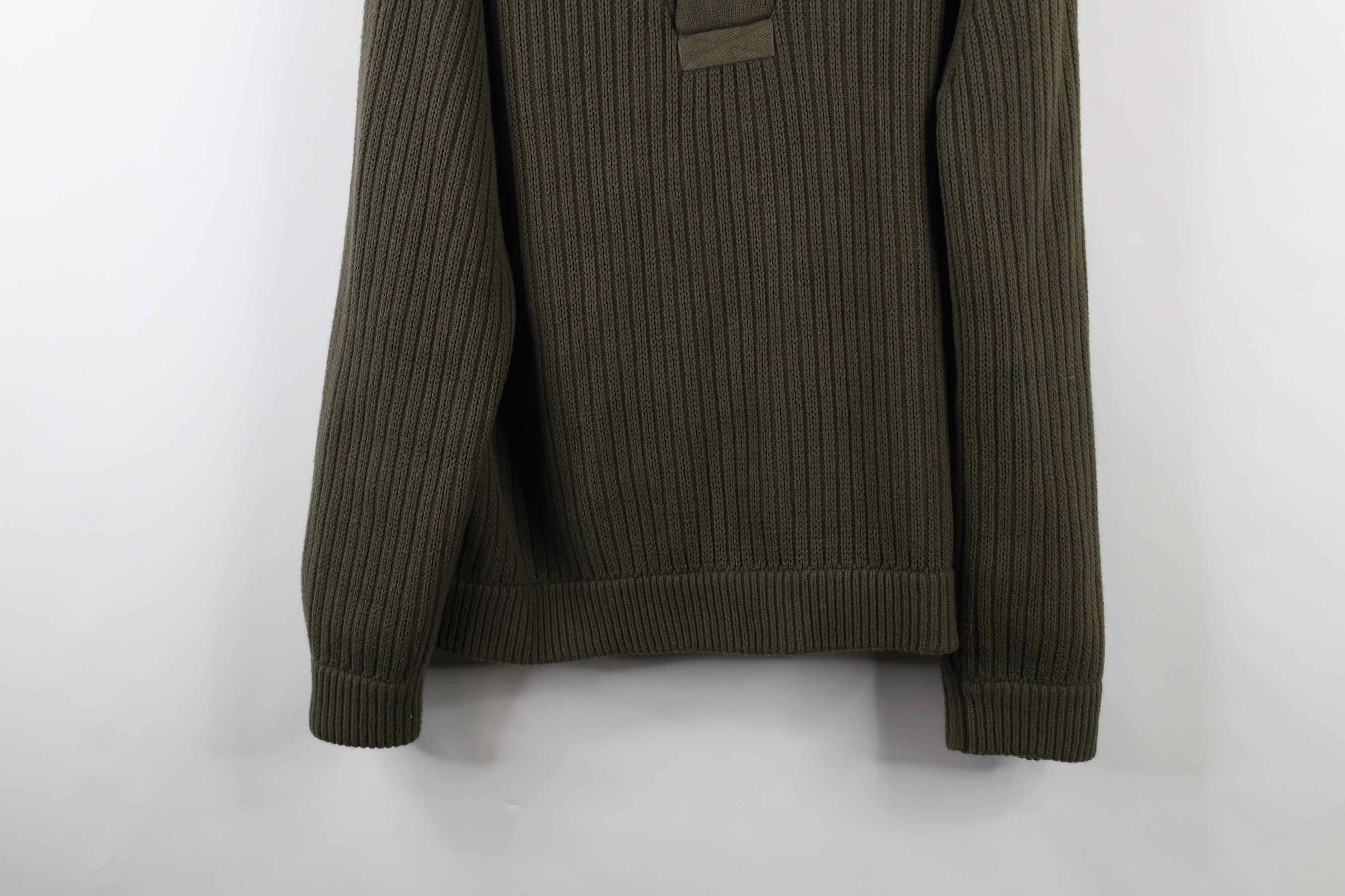 Duluth Trading Company × Vintage Duluth Trading Co Ribbed Knit High Neck Military Sweater Size US XXL / EU 58 / 5 - 3 Thumbnail