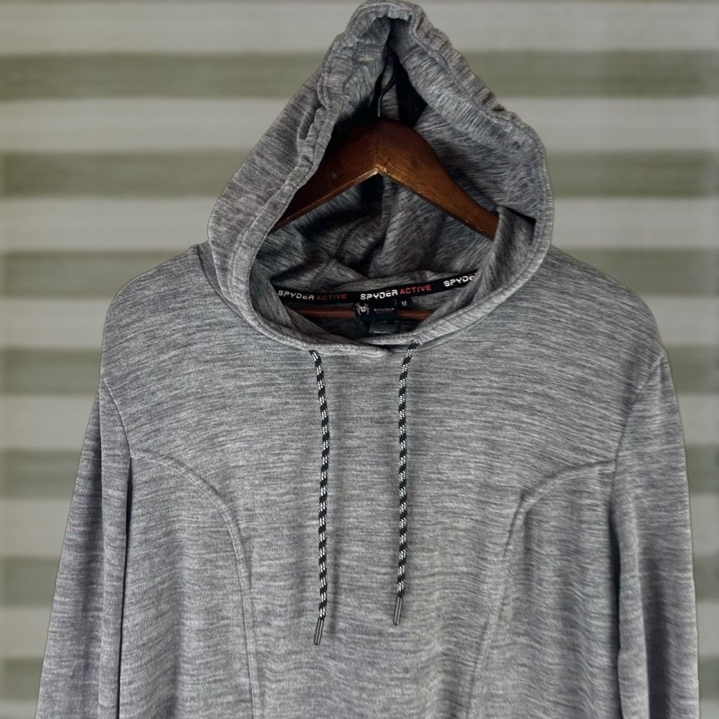 Spyder Spyder Ladies Hoodie Tunic Length Dark Gray M Medium Hoodie Womens Tunic Lightweight Pockets Reflective Size M / US 6-8 / IT 42-44 - 1 Thumbnail