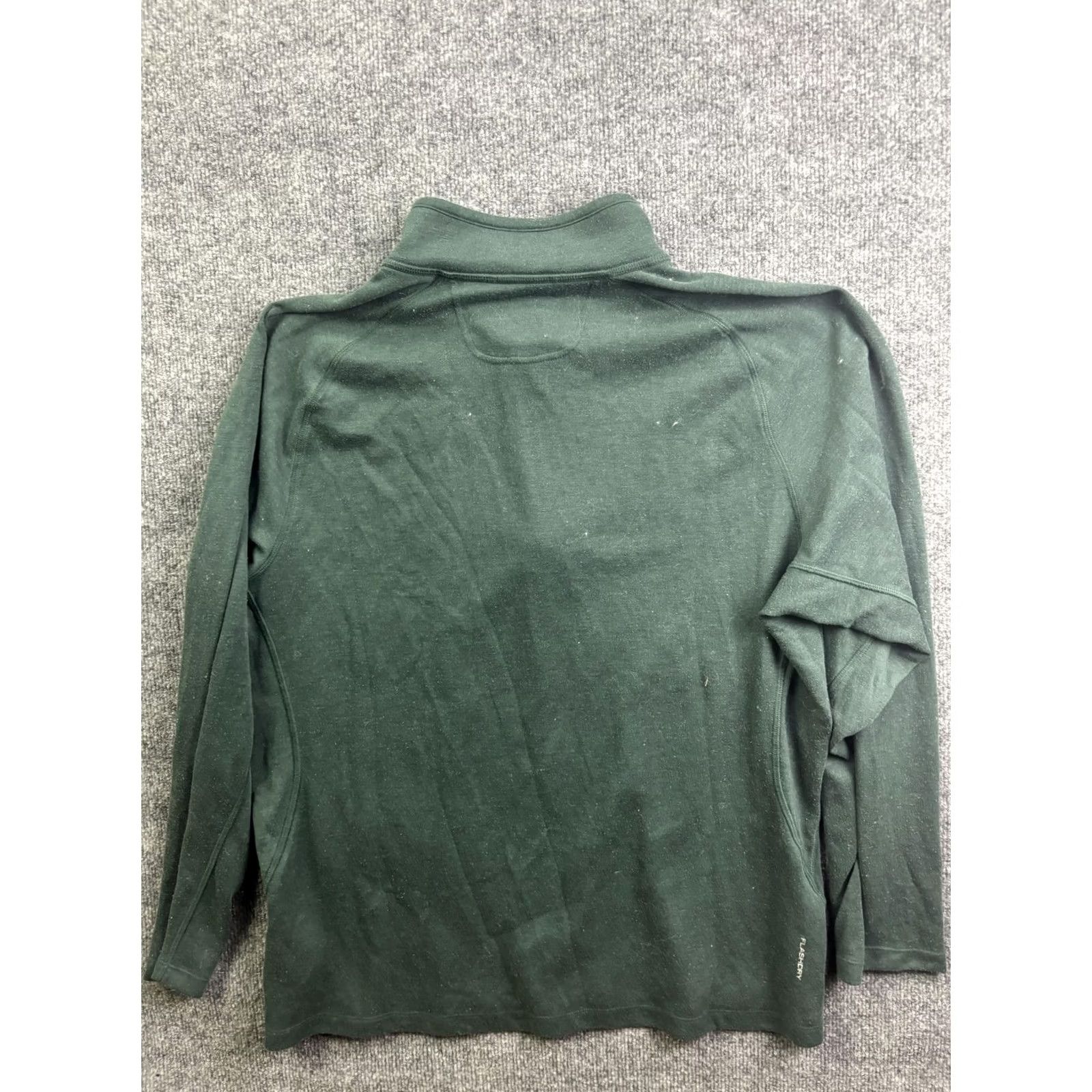 The North Face VINTAGE: The North Face FlashDry Pullover Mens XL Green 1/4 Zip Long Sleeve Hiking Top Size US XL / EU 56 / 4 - 8 Thumbnail