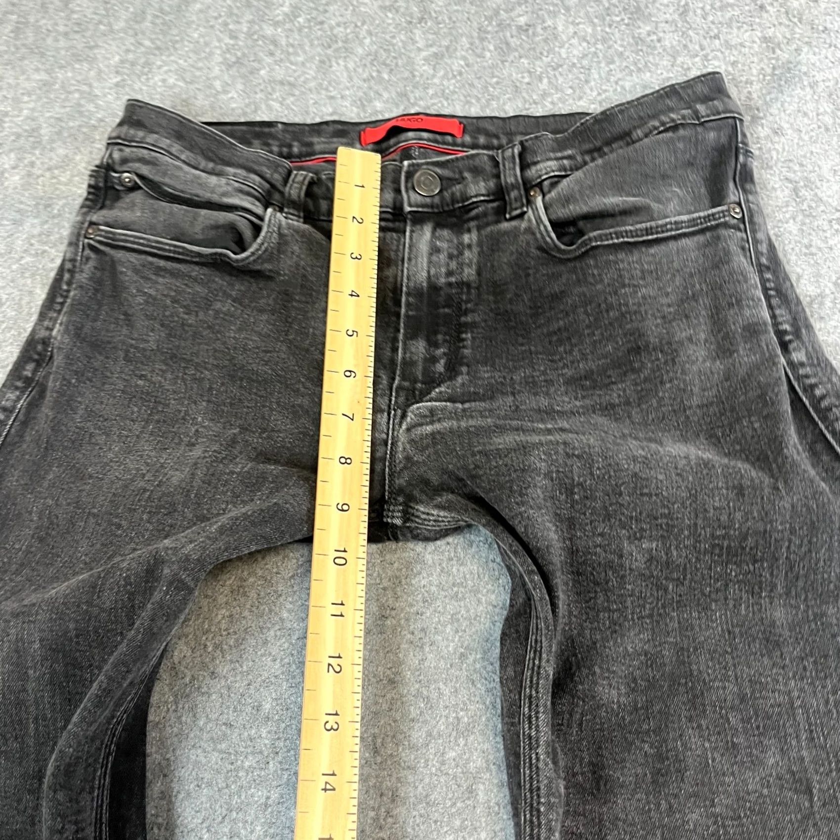 Hugo Boss HUGO BOSS Jeans 708 Slim Skinny 32 32 Dark Grey Wash Vintage No 5-Pocket Mens Regular Jeans Size US 32 / EU 48 - 5 Thumbnail