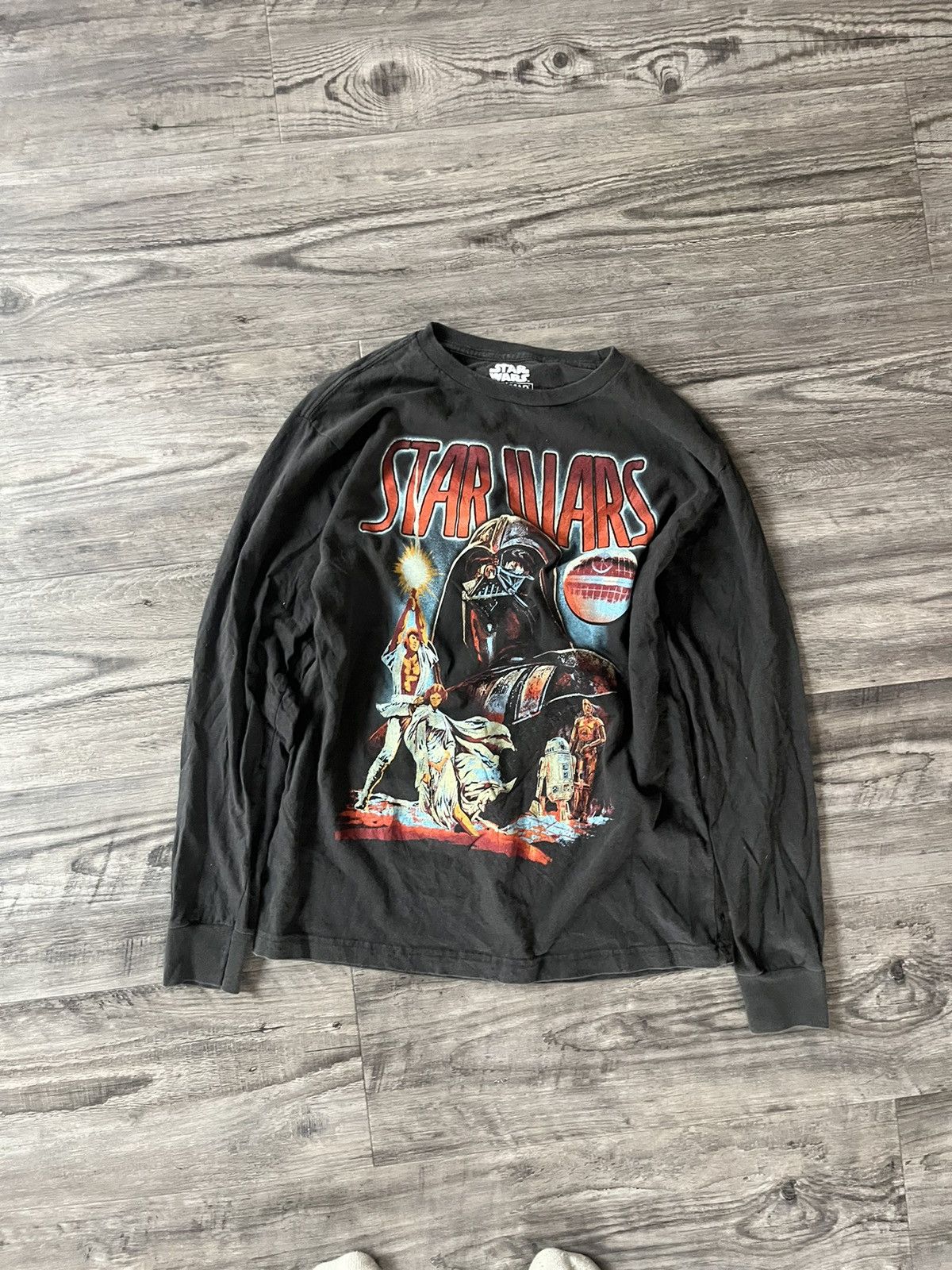 Star Wars × Vintage Vintage 90s y2k Star wars Longsleeve Size US S / EU 44-46 / 1 - 1 Thumbnail