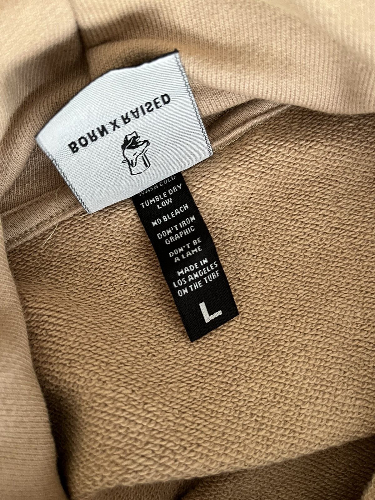 Born X Raised BXR Tonal embroidery logo hoodie and sweat pants set beige Size US L / EU 52-54 / 3 - 8 Thumbnail