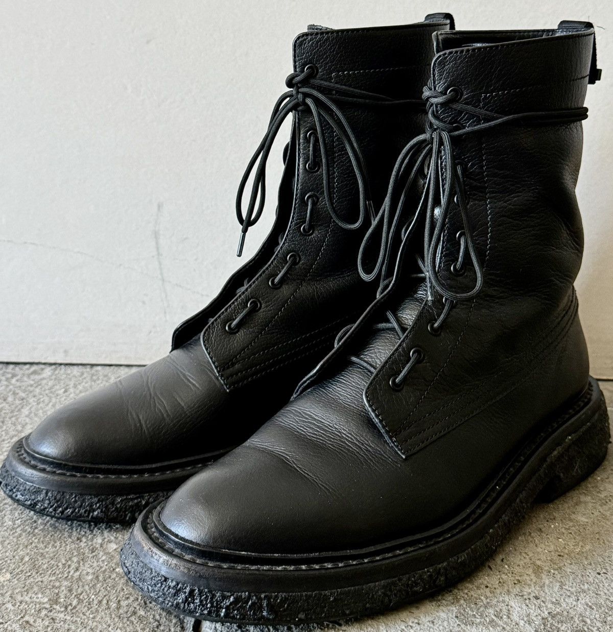 Dior Dior - Hedi Slimane - AW07 “Navigate”- Leather Combat Boots Size US 9 / EU 42 - 5 Thumbnail