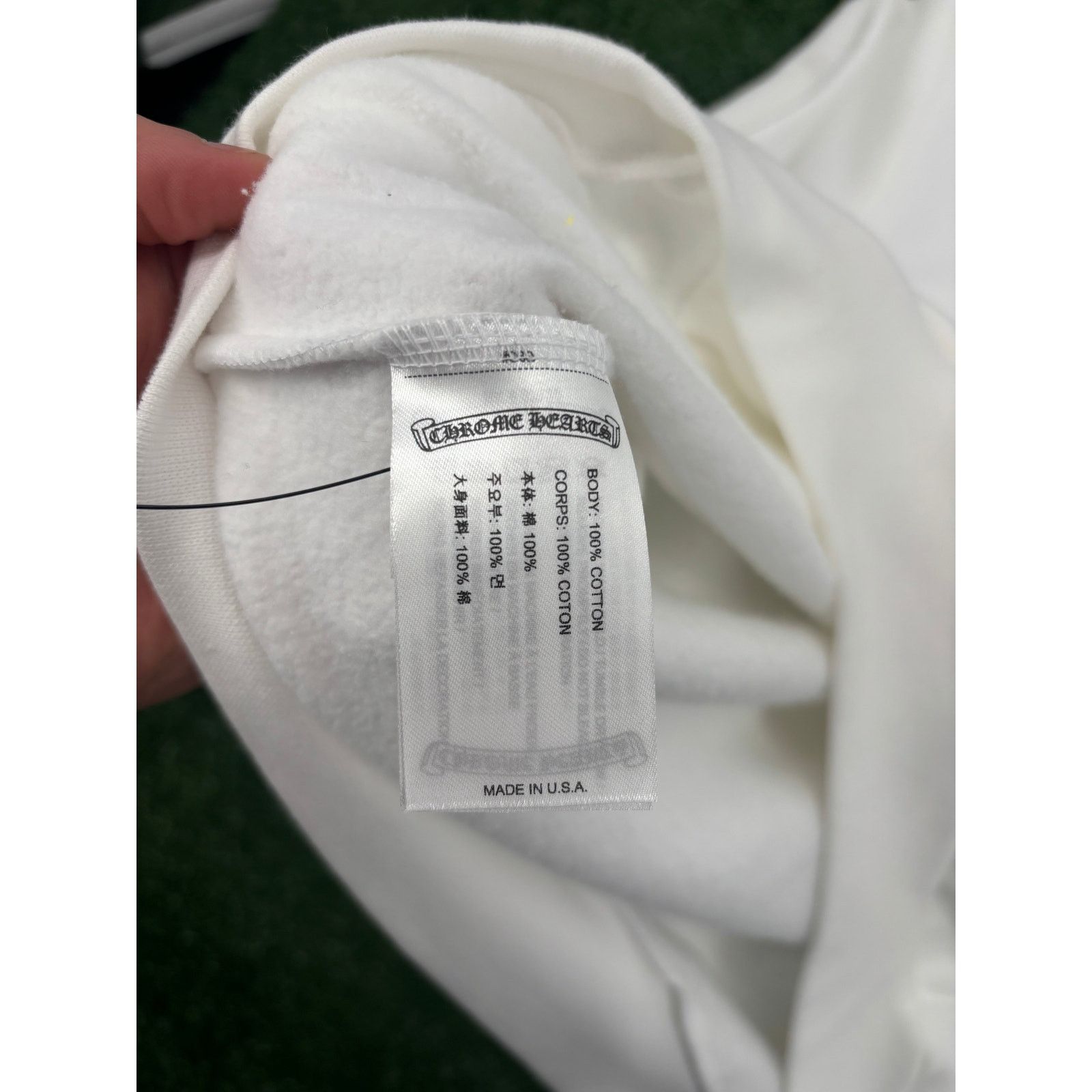 Chrome Hearts Chrome Hearts Miami Horseshoe Logo White Hoodie Size Large Size US L / EU 52-54 / 3 - 7 Thumbnail