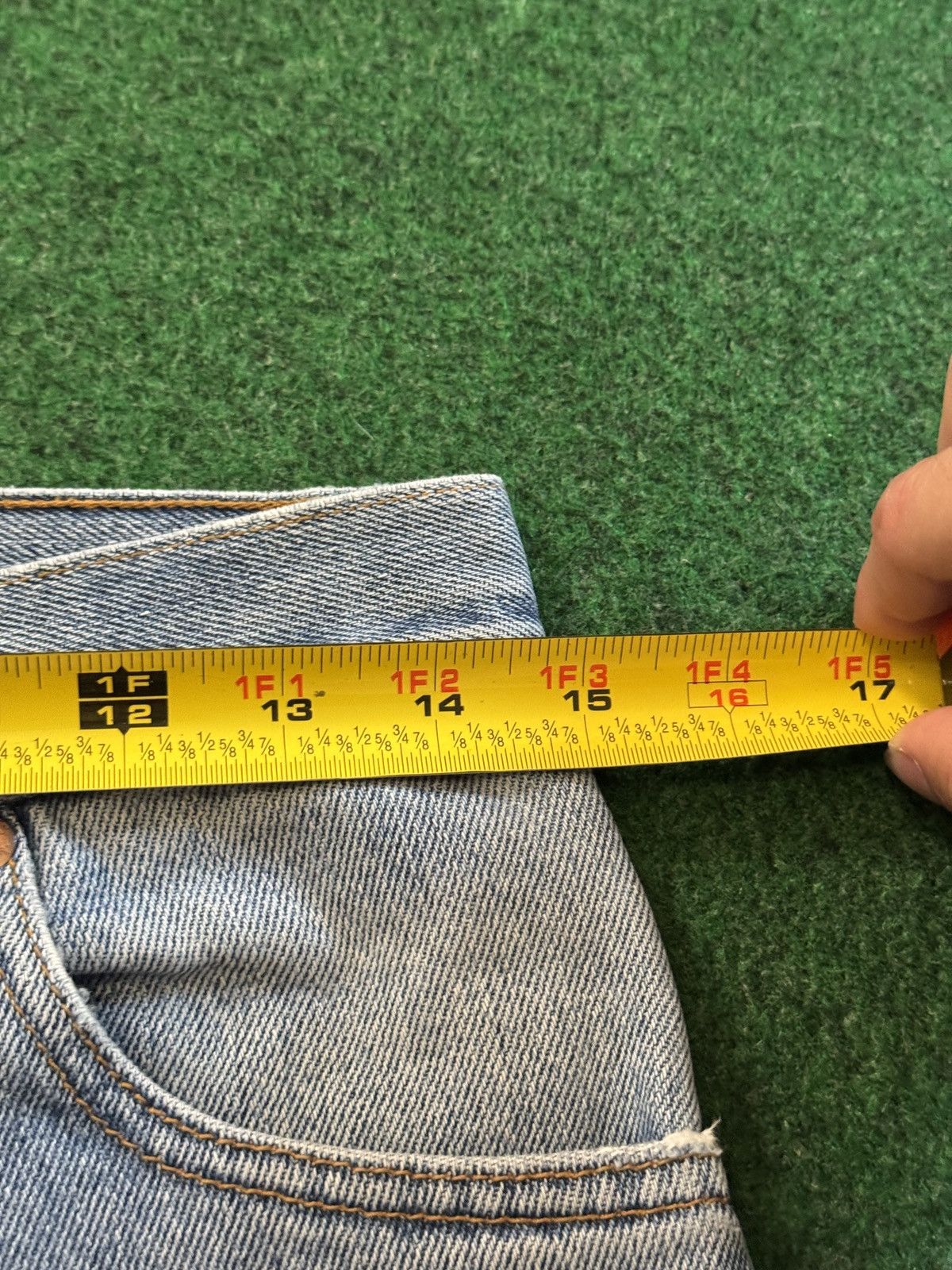 Levi's Vintage Clothing Vintage Y2K Levi’s 517 Cutoff Jorts Grunge PunK Denim Shorts Size US 30 / EU 46 - 6 Thumbnail