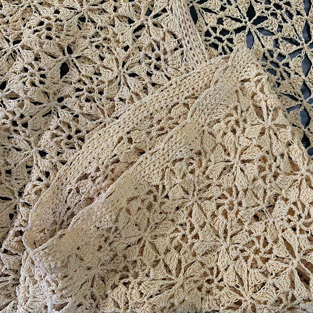 Designer Pre Owned Yellow Crocheted Blouse L Size L / US 10 / IT 46 - 5 Thumbnail