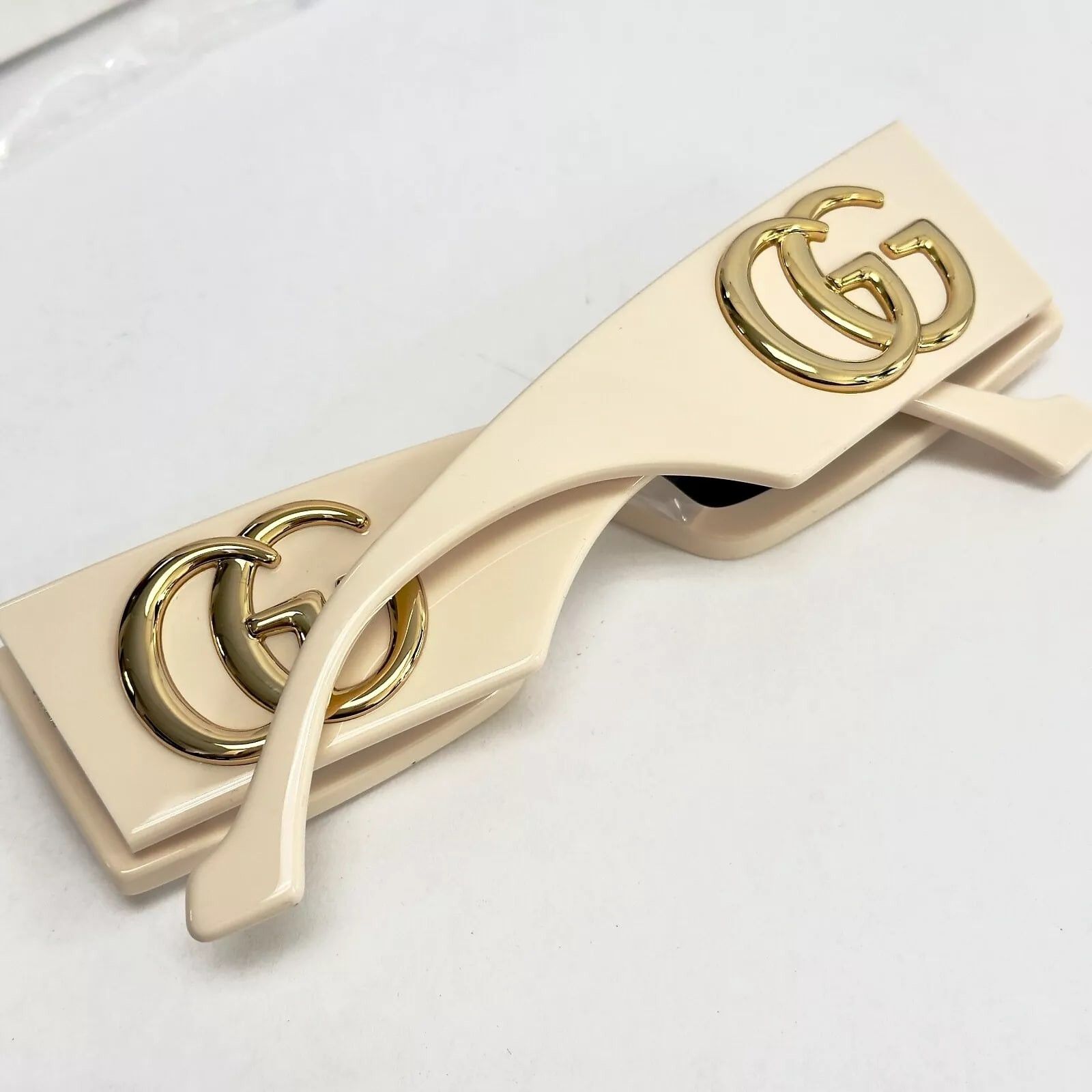 Gucci GUCCI 1425 Ivory Brown Narrow Gg1425S Sunglasses 004 Size ONE SIZE - 6 Thumbnail