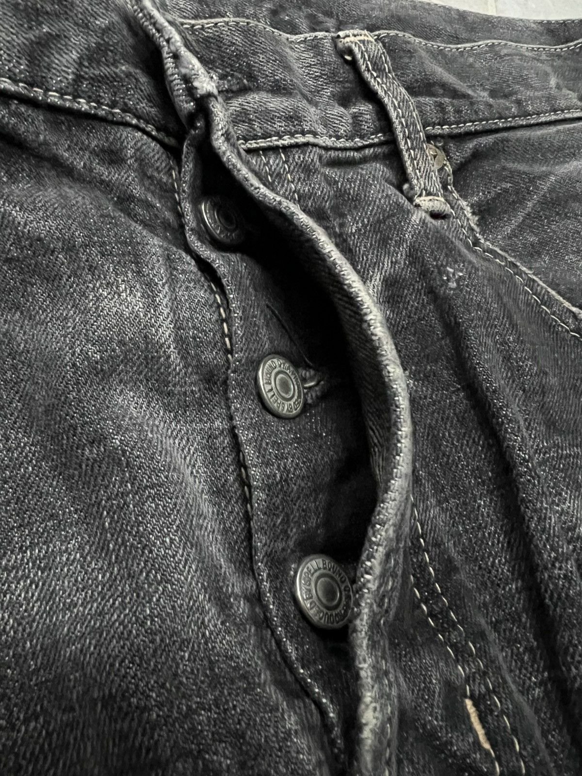 If Six Was Nine × Japanese Brand × Spellbound 💥90’s💥Vintage Spellbound Distress Mud Wash Faded Jean Japan Size US 32 / EU 48 - 16 Thumbnail