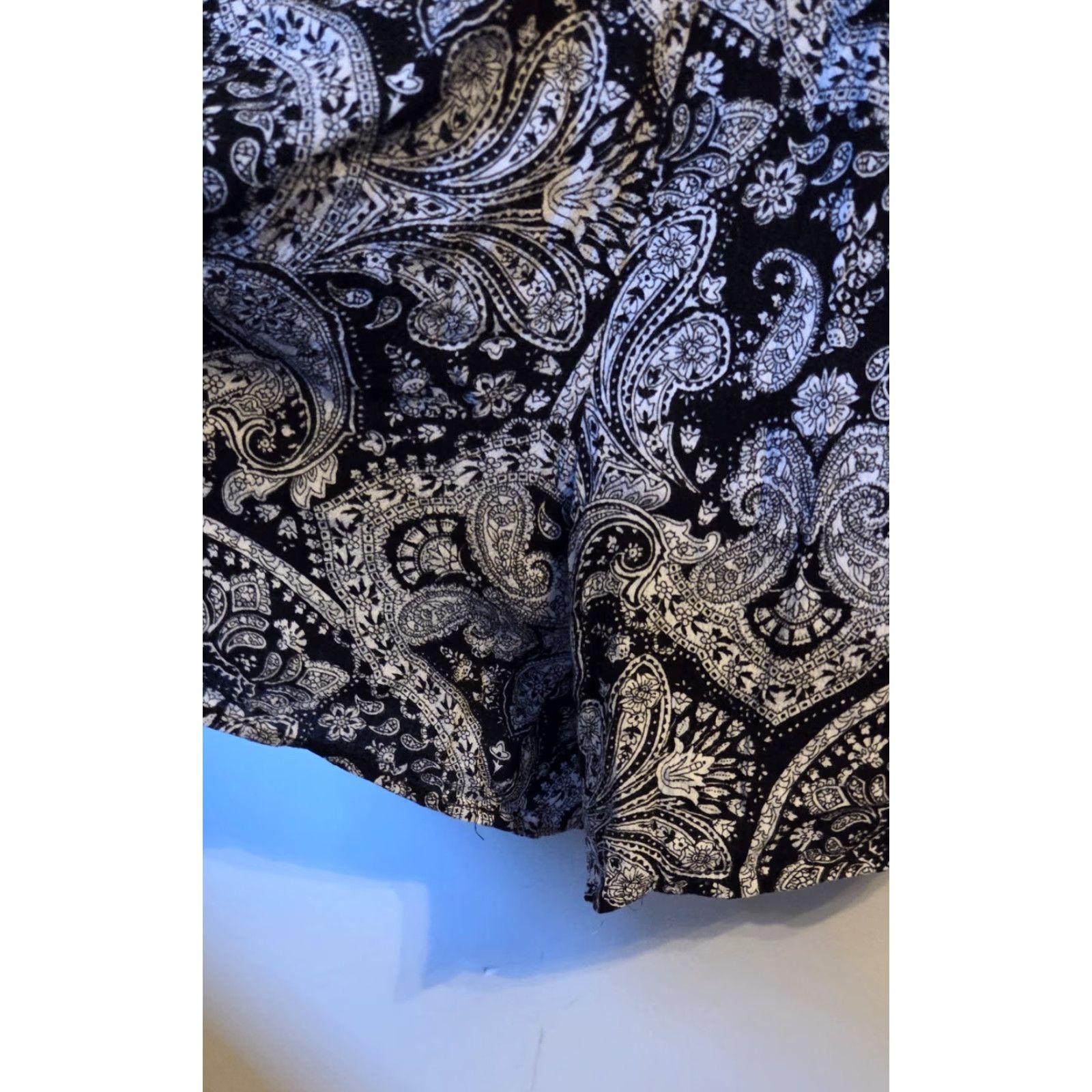 Vintage Terra & Sky Deco Paisley Romper Top Shorts Boho 1X Black Womens Romper Paisley 1X Terra & Sky Deco Romper Boho Black Womens 1X Size XL / US 12-14 / IT 48-50 - 4 Thumbnail