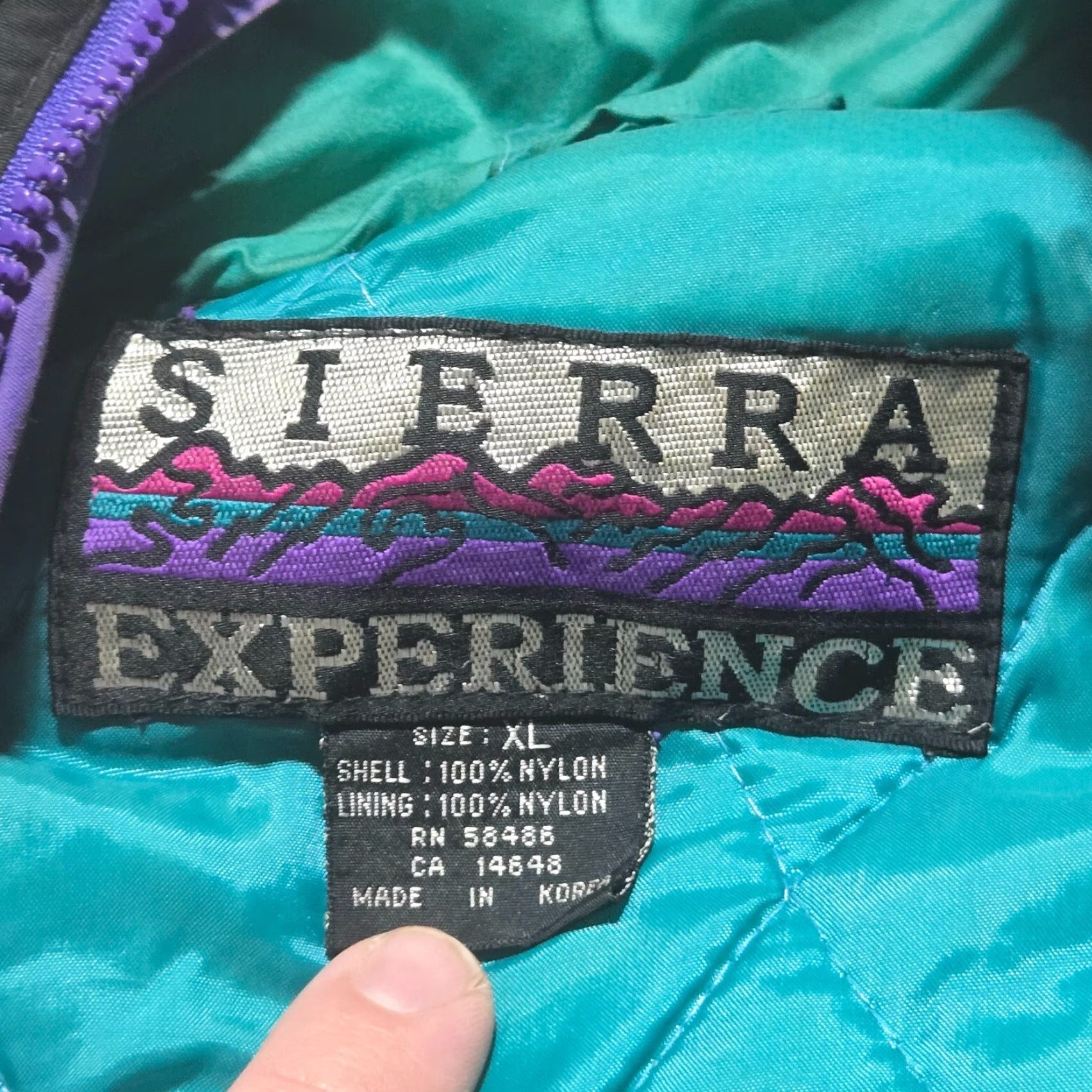 Vintage VINTAGE Sierra Experience Jacket Windbreaker Purple Women's XL Adult Jacket Windbreaker, Purple, XL, Women, Sierra Experience, Vintage, Jacket Size XL / US 12-14 / IT 48-50 - 2 Thumbnail