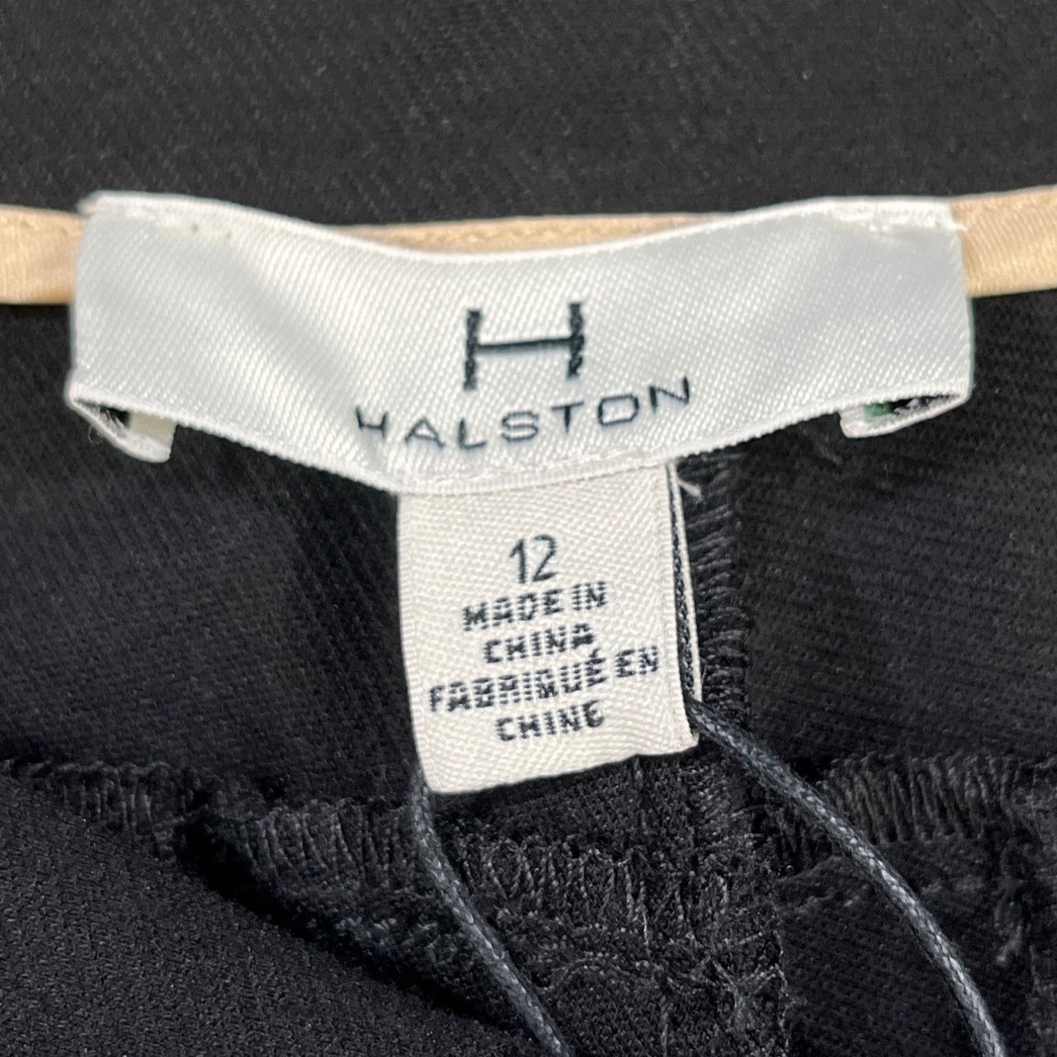 Halston Halston Women's Black Cuffed Pants/Slim Fit Sz 12 SKU 5327 Size 34" / US 12 / IT 48 - 5 Thumbnail