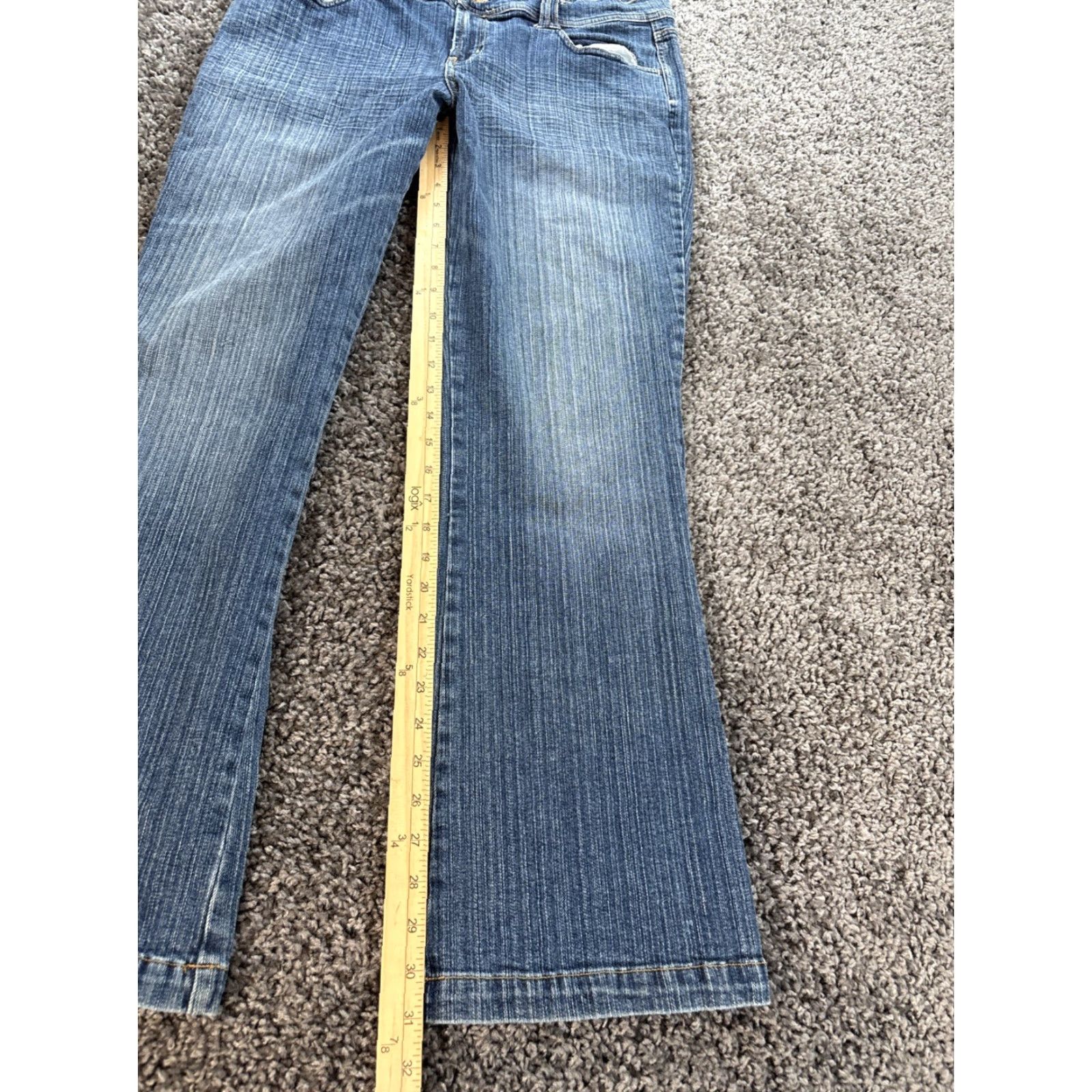 Vintage VINTAGE Bongo Jeans Bootcut 34 34x30 Med Wash Pockets Blue Denim Womens Size 24" / US 00 / IT 34 - 2 Thumbnail