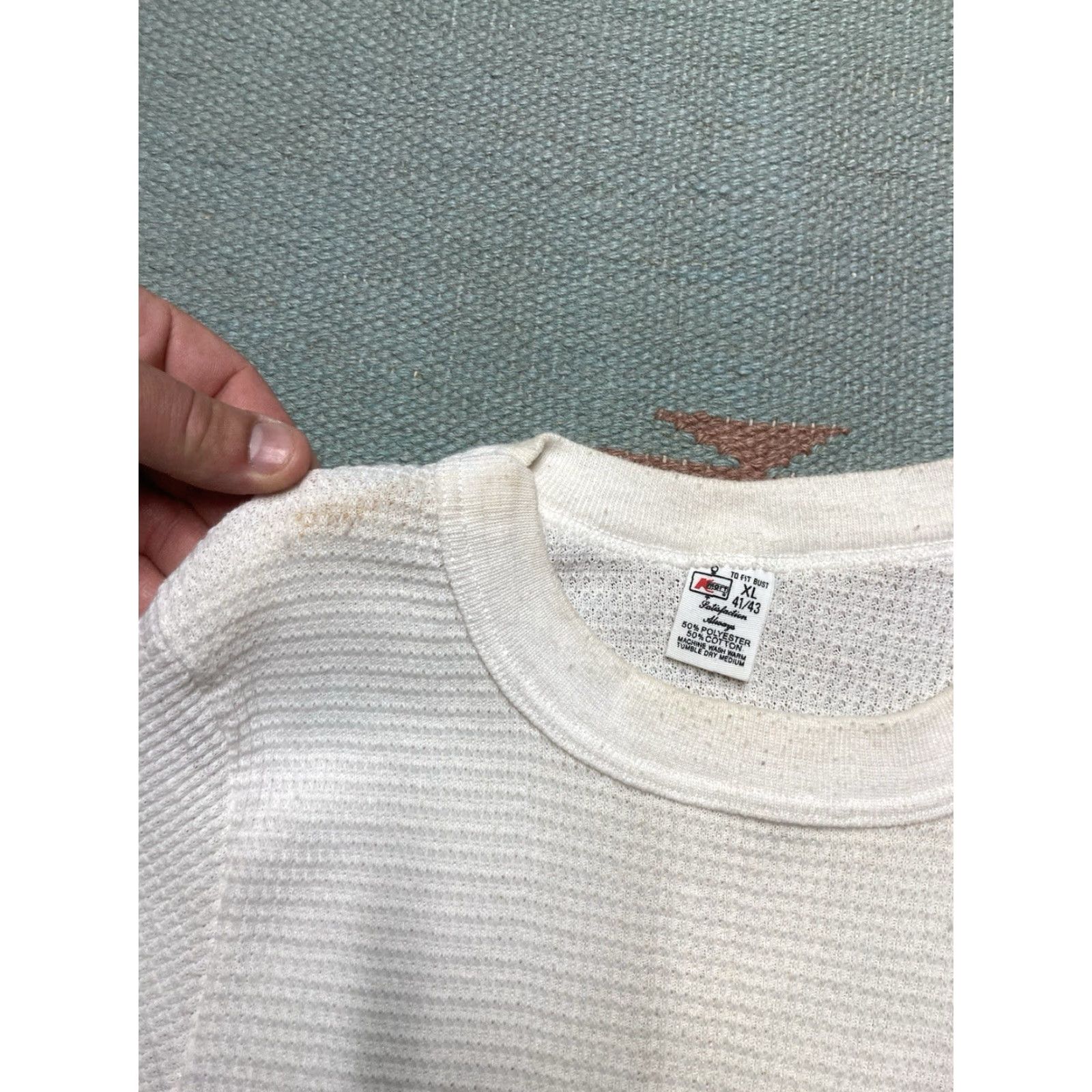 Vintage VINTAGE 70s waffle knit thermal shirt Kmart grunge base layer women's XL Shirt Womens XL waffle knit thermal shirt grunge base layer Kmart vintage 70s Size XL / US 12-14 / IT 48-50 - 4 Thumbnail