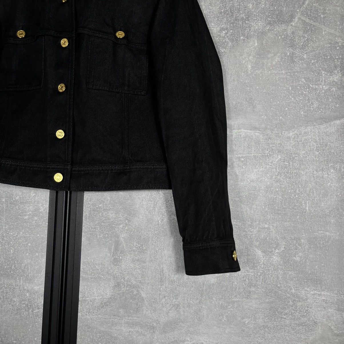 Celine CELINE PARIS PHOEBE PHILO SILK COTTON DENIM TRUCKER JACKET Size US S / EU 44-46 / 1 - 6 Thumbnail