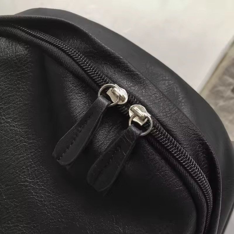 Japanese Brand Soft Casual Basic PU Leather Backpack Size ONE SIZE - 9 Thumbnail