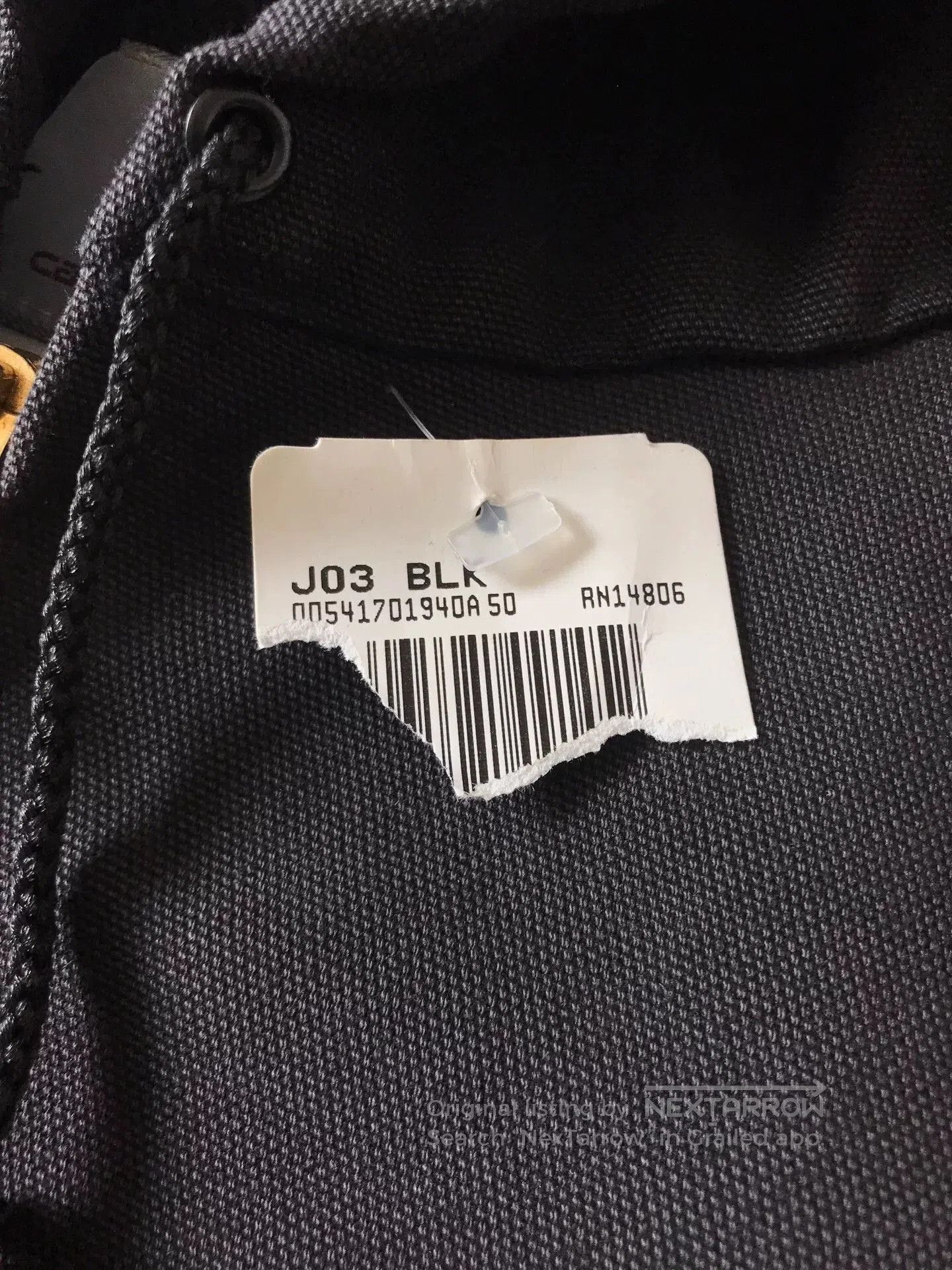 Carhartt Carhartt J03 Black XL Hooded Jacket. Size US XL / EU 56 / 4 - 8 Thumbnail
