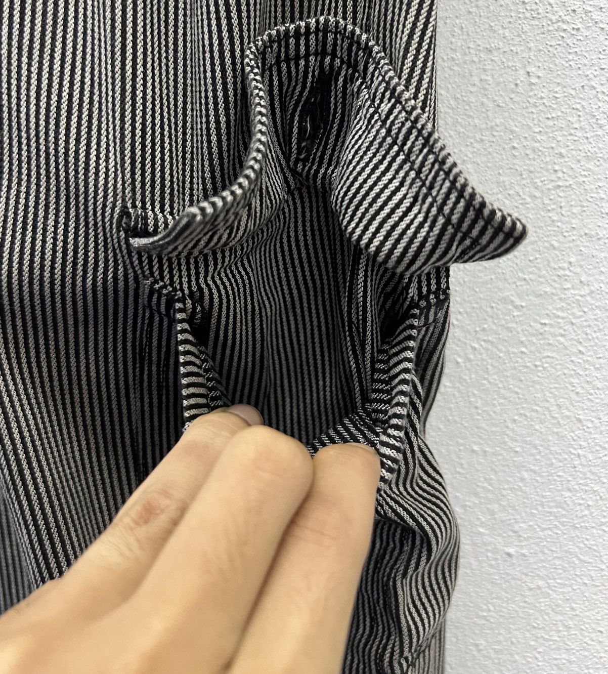 Japanese Brand × Vintage Vintage Japanese Jumpsuit Leopard Collar, Embroidered Back, Size US 36 / EU 52 - 13 Thumbnail