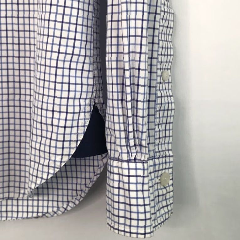 Brooks Brothers Brooks Brothers Mens Dress Shirt M Button-Down Checkered Pocket Long Sleeve Blue White Size 40R - 5 Thumbnail