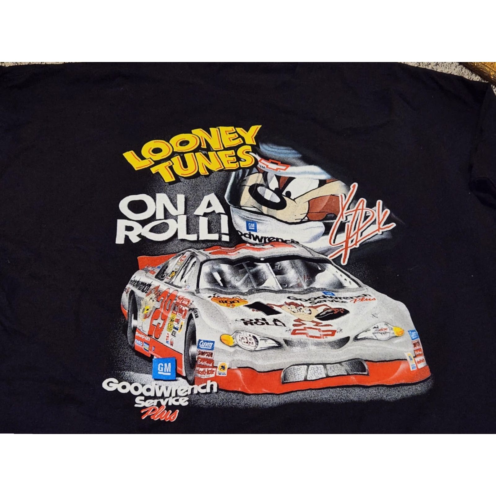 Chase Authentics VINTAGE Kevin Harvick T Shirt 2XL Black Nascar Taz Tazmanian Devil Chase Authentics Shirt Men Size US XXL / EU 58 / 5 - 2 Thumbnail