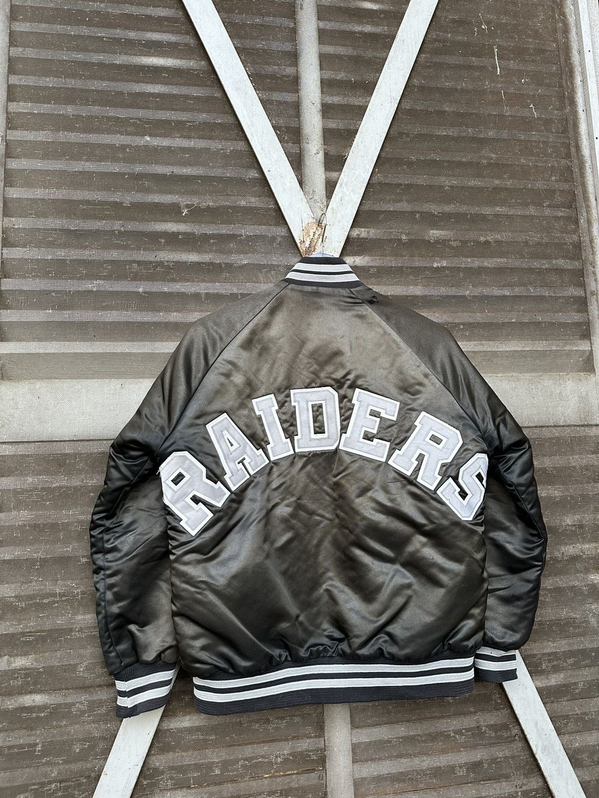 Vintage **rare**Vintage 80s Oakland Riders Embroidery Bomber jacket Size US S / EU 44-46 / 1 - 8 Thumbnail