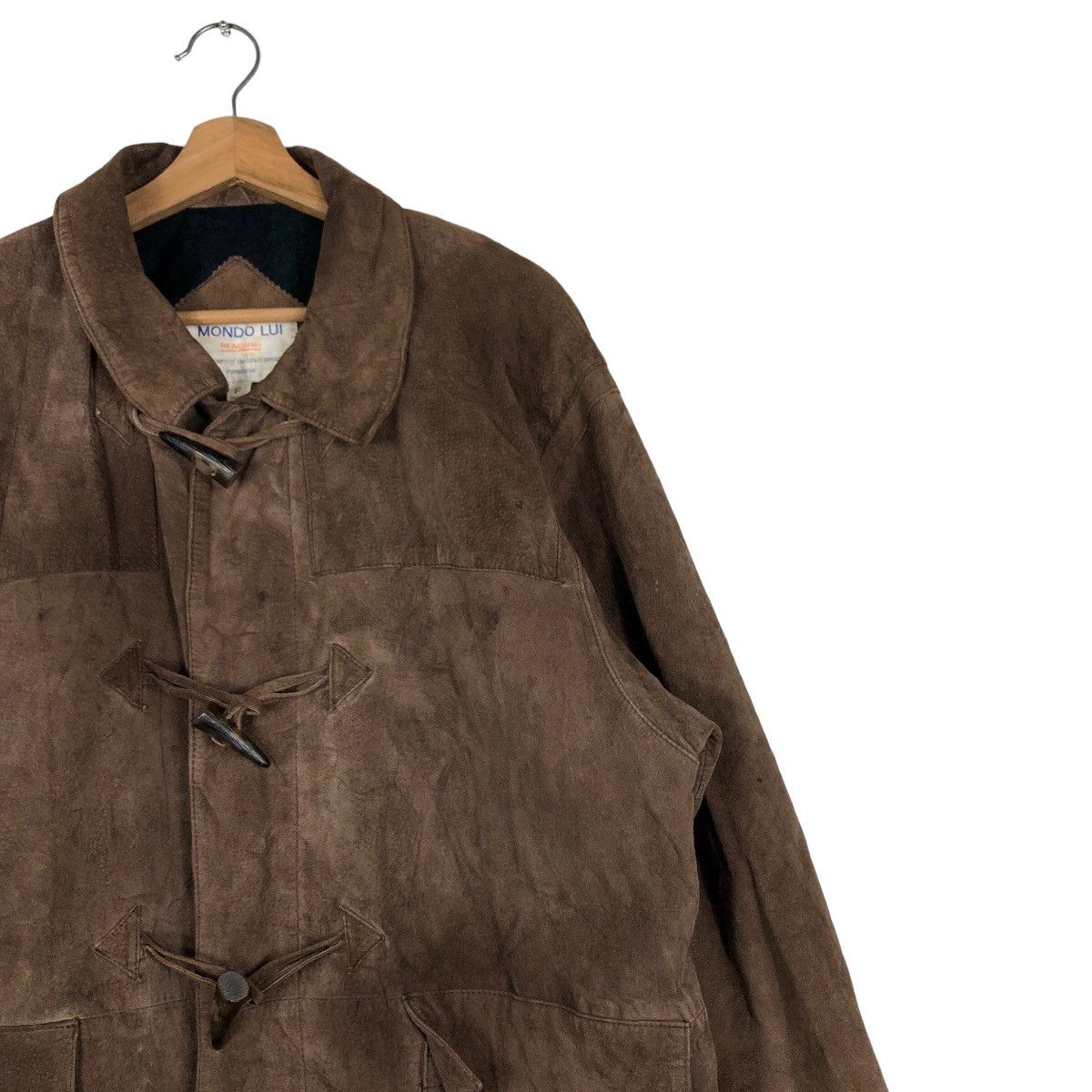Japanese Brand 🔥Vintage Long Leather Jacket Mondo Lui Issey Miyake Blanket Size US M / EU 48-50 / 2 - 6 Thumbnail