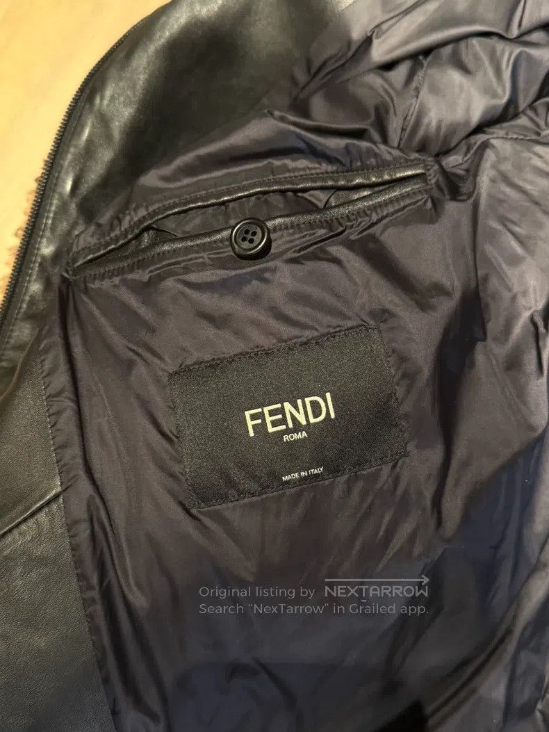Fendi Fendi Black Lamb Fur Striped Fur Jacket Size US M / EU 48-50 / 2 - 2 Thumbnail
