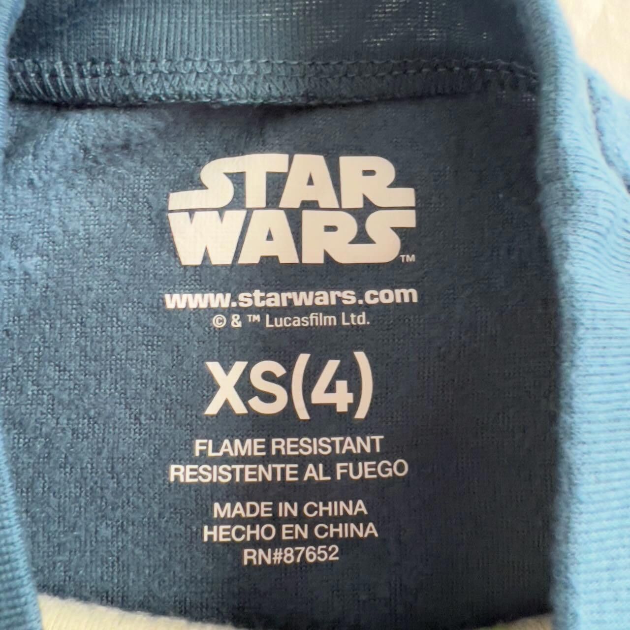 Star Wars Star Wars Baby Yoda Fleece Top Kids Size XS 4T Size US XXS / EU 40 - 2 Thumbnail