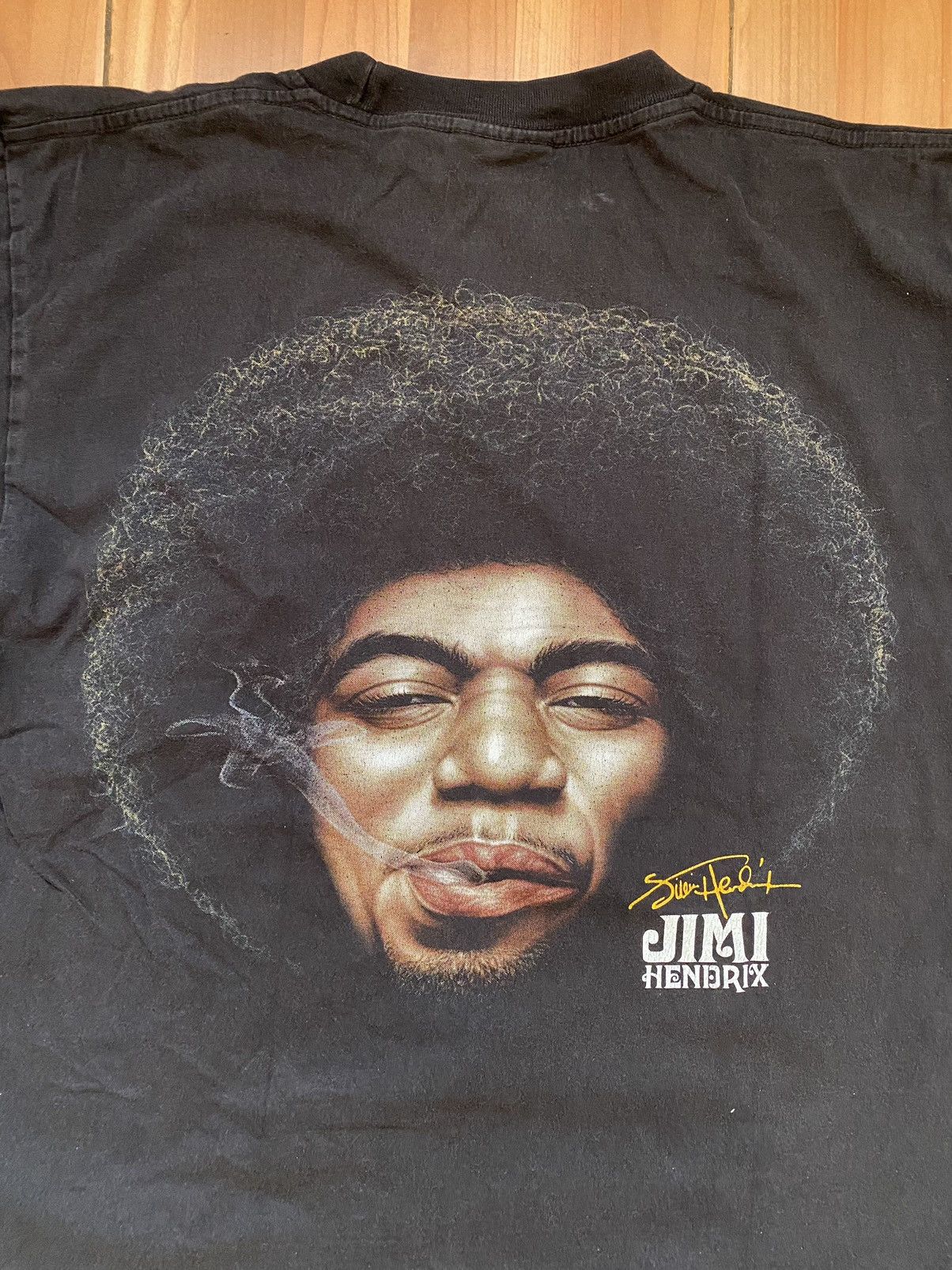 Jimi Hendrix × Vintage Jimi Hendrix Vintage Black T Shirt Size L Size US L / EU 52-54 / 3 - 7 Thumbnail