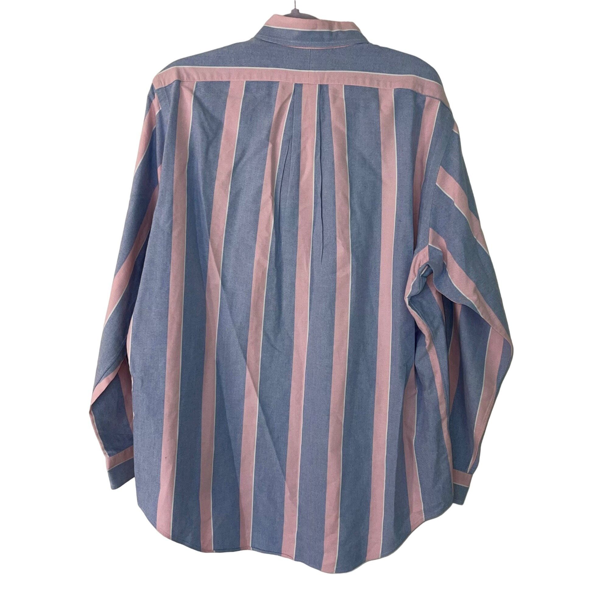 Ralph Lauren Ralph Lauren Vintage Mens Shirt Size 34 Blue Striped Size US XXS / EU 40 - 2 Thumbnail
