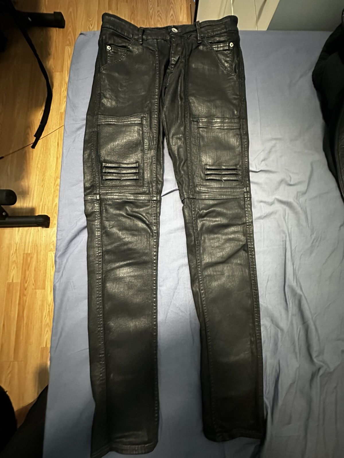 Rick Owens Drkshdw Rick Owens Nagakin Waxed Denim Size US 28 / EU 44 - 1 Thumbnail