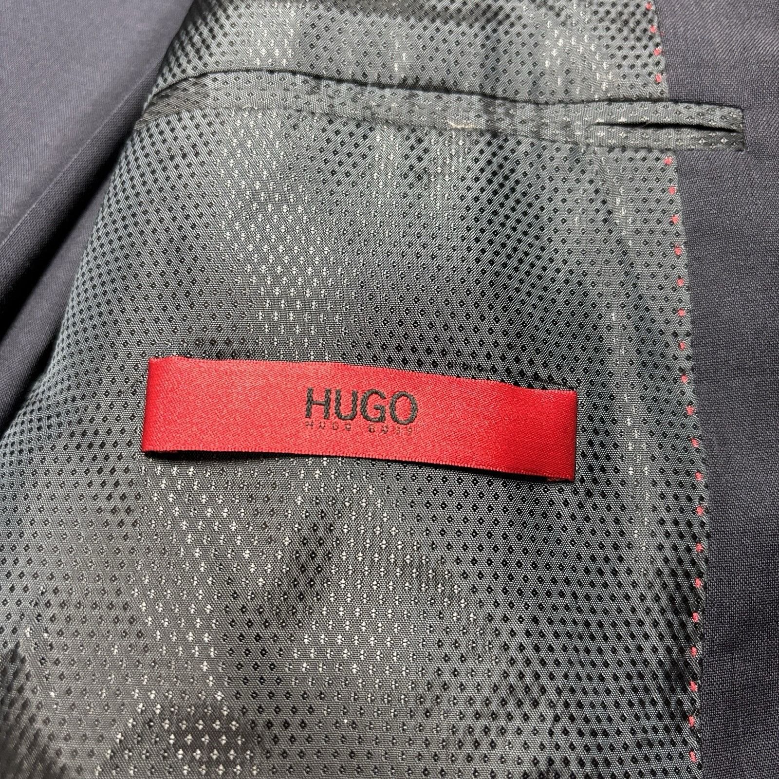 Hugo Boss Hugo Boss Diesselstrasse Slim Fit Suit Jacket Navy sz 38R W3 Size 38R - 24 Thumbnail