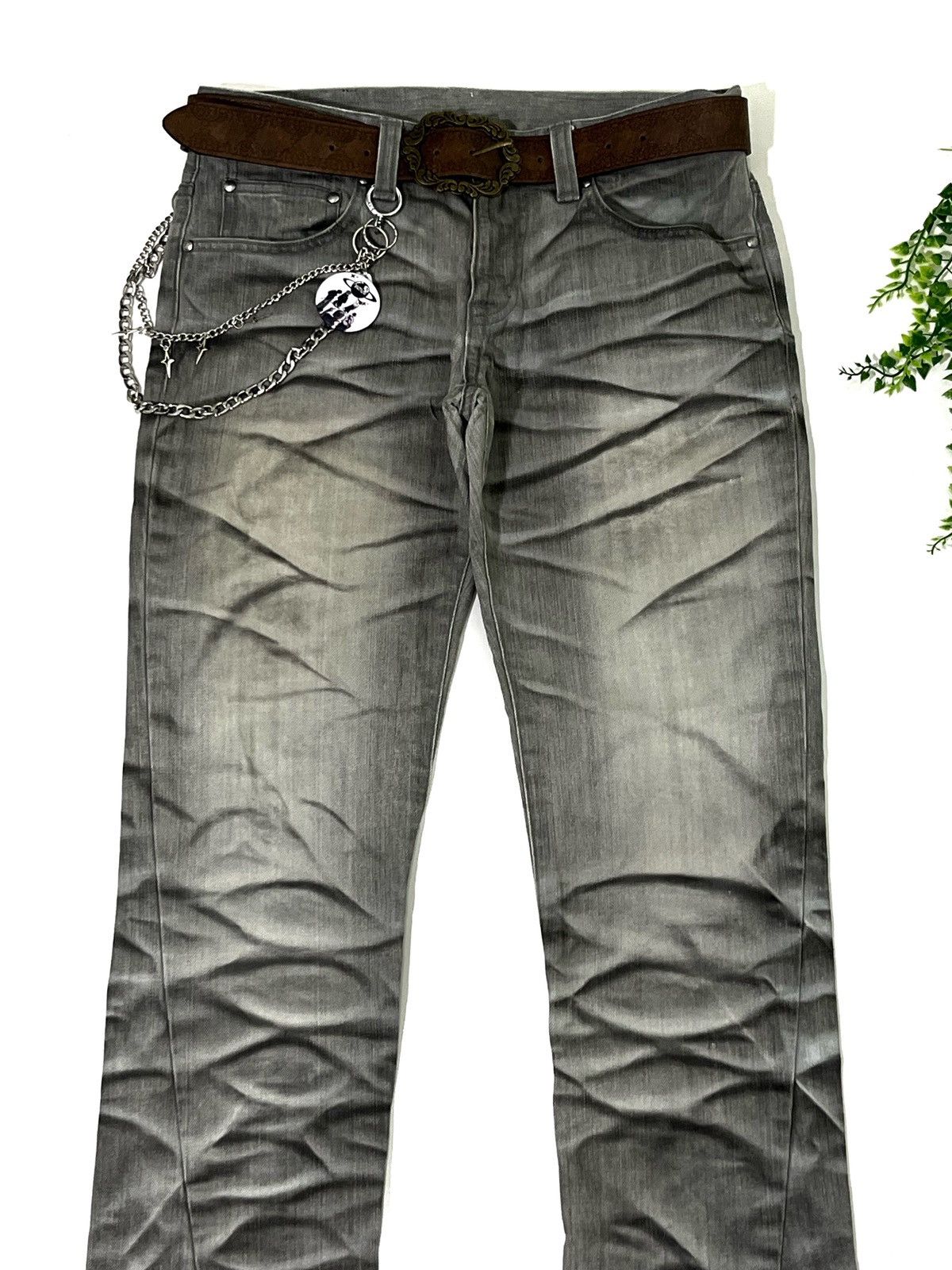 Tornado Mart SICK 💸Tornado Mart Smokey Denim pants Size US 29 - 4 Thumbnail