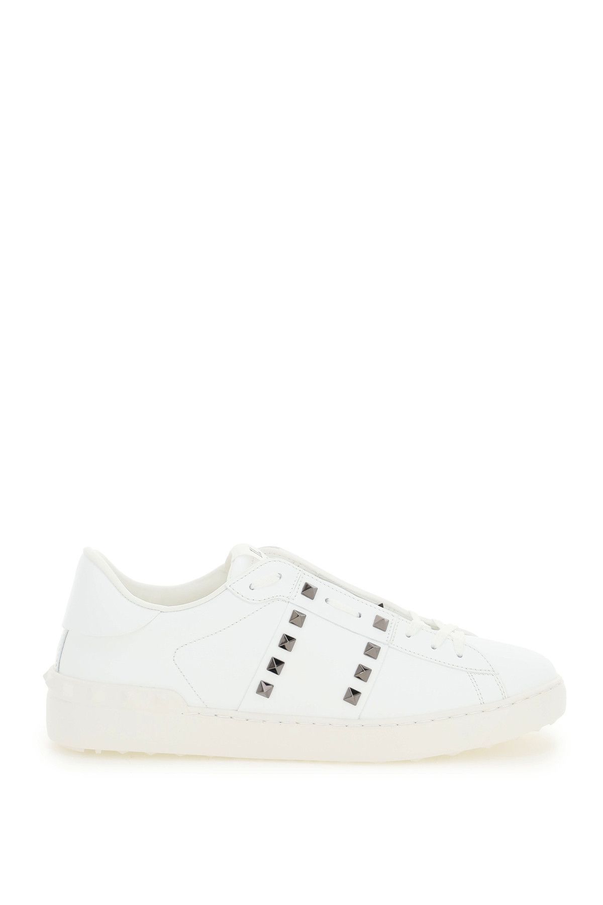 image of Valentino Garavani Open Rockstud Untitled Sneakers in Bianco, Men's (Size 9)