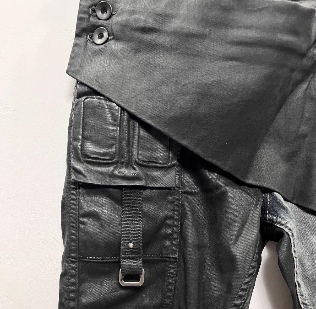 Rick Owens Rick Owens DRKSHDW Paneled Diagonal-Fly Pants Size US 28 / EU 44 - 4 Thumbnail