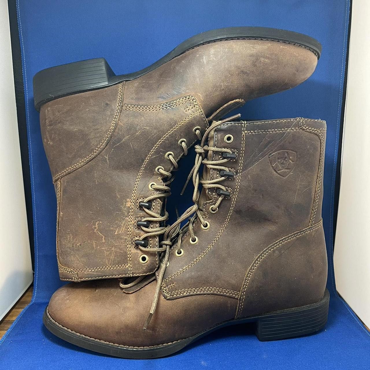 Ariat Ariat Brown Leather Boots 10.5 44 Size US 10.5 / EU 43-44 - 1 Thumbnail