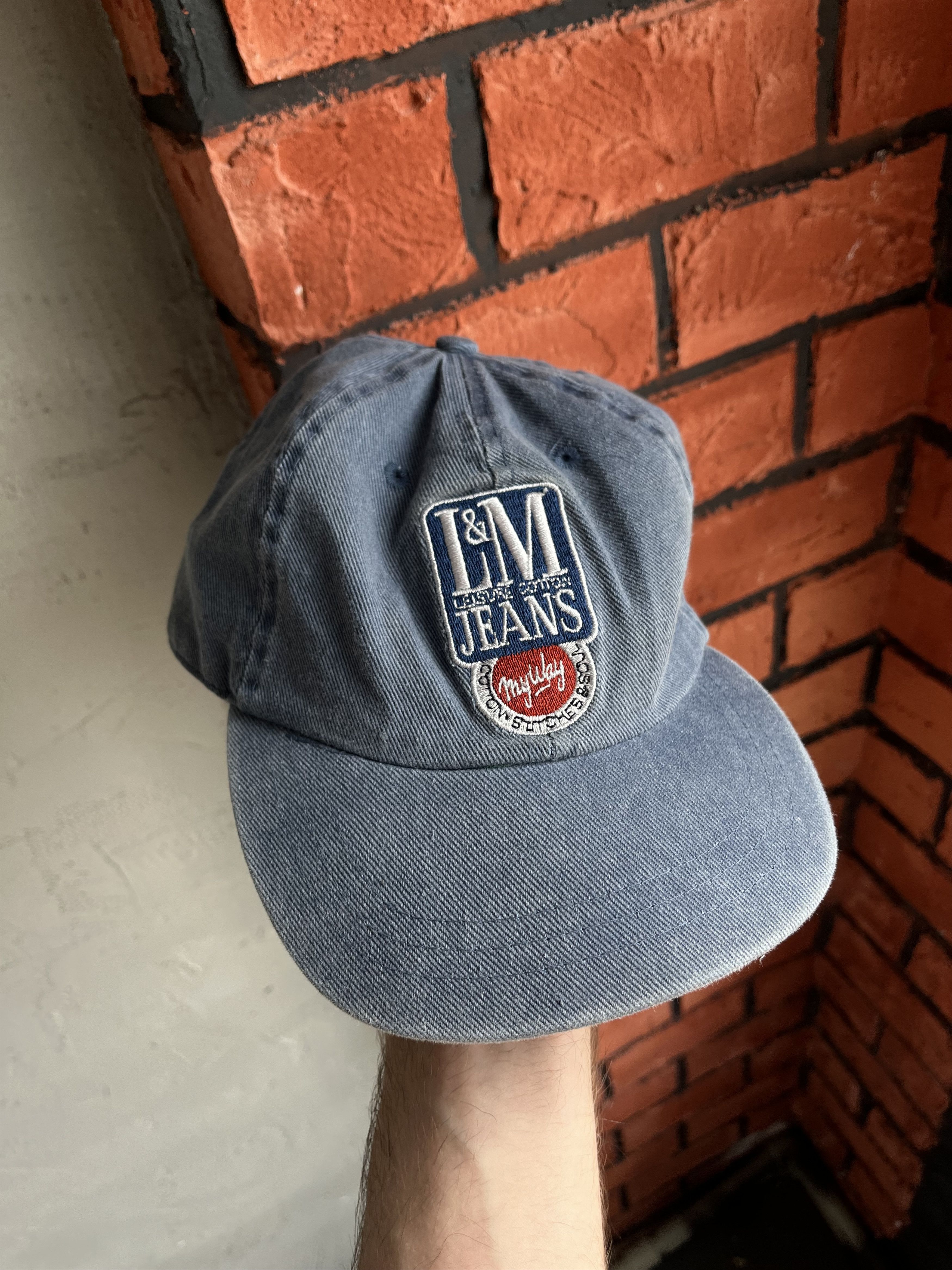 Marlboro × Vintage Vintage 90s Y2K L&M Cigarette Leisure Cotton Jeans Hat Cap Size ONE SIZE - 1 Thumbnail