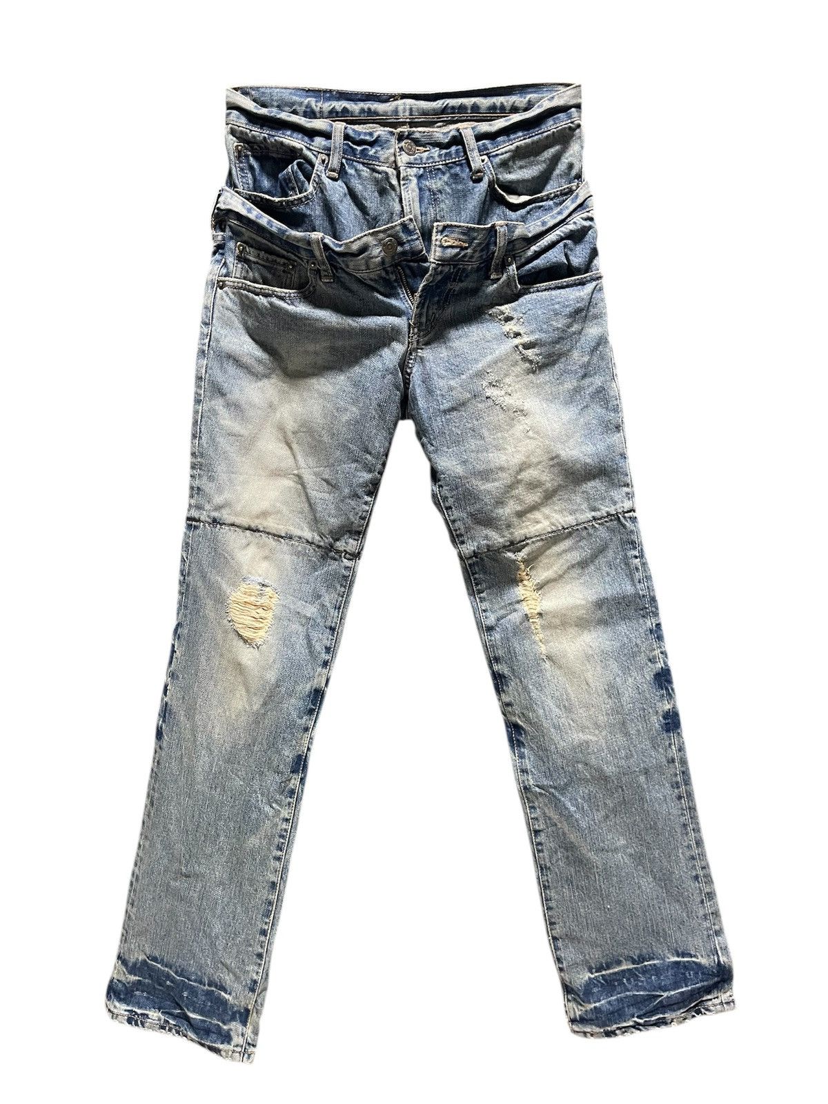 PPFM ❌ON SALE❌90’s PPFM Double Waist Distressed Jeans Size US 31 - 1 Thumbnail