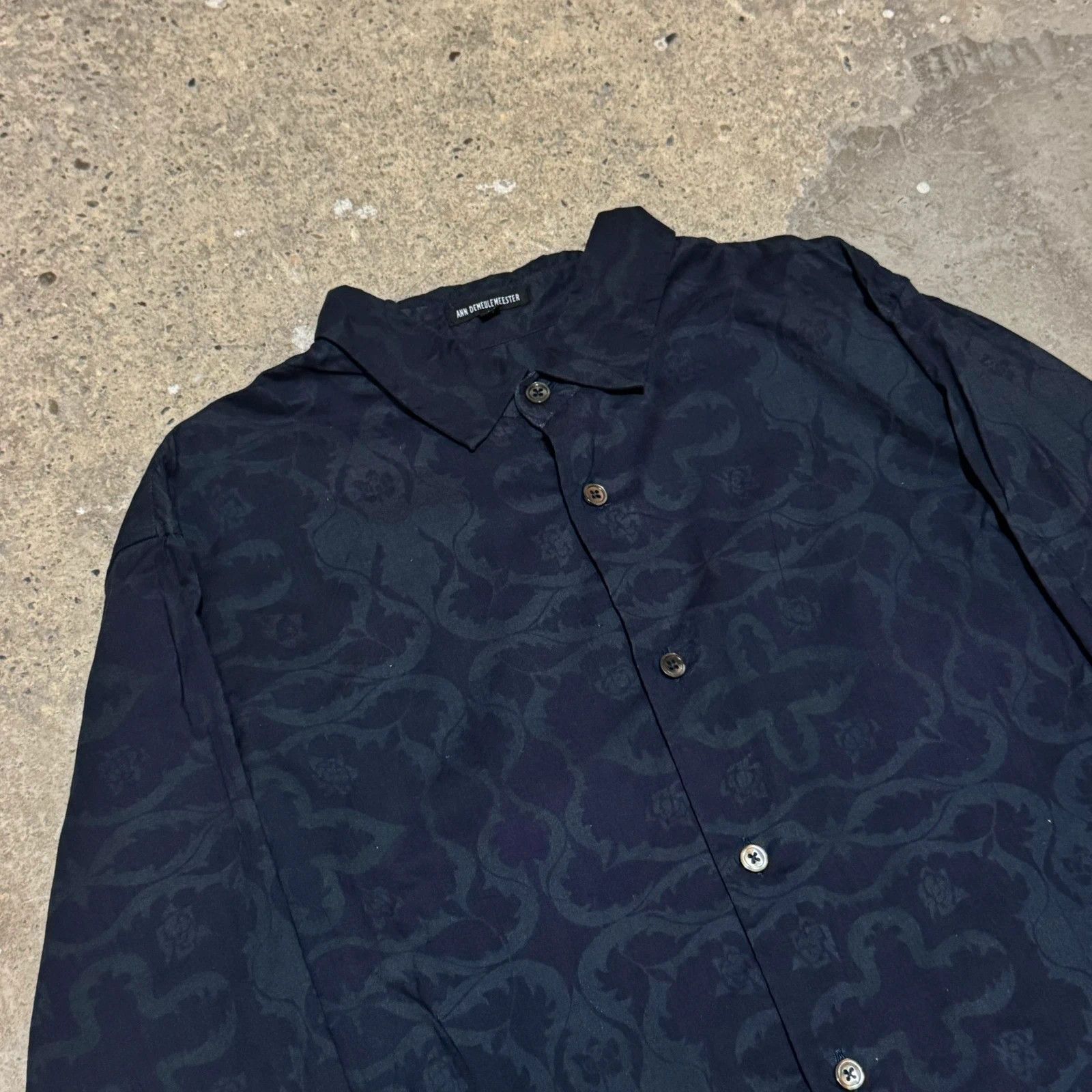 Ann Demeulemeester Ann Demeulemeester floral Ornament shirt Size US M / EU 48-50 / 2 - 2 Thumbnail