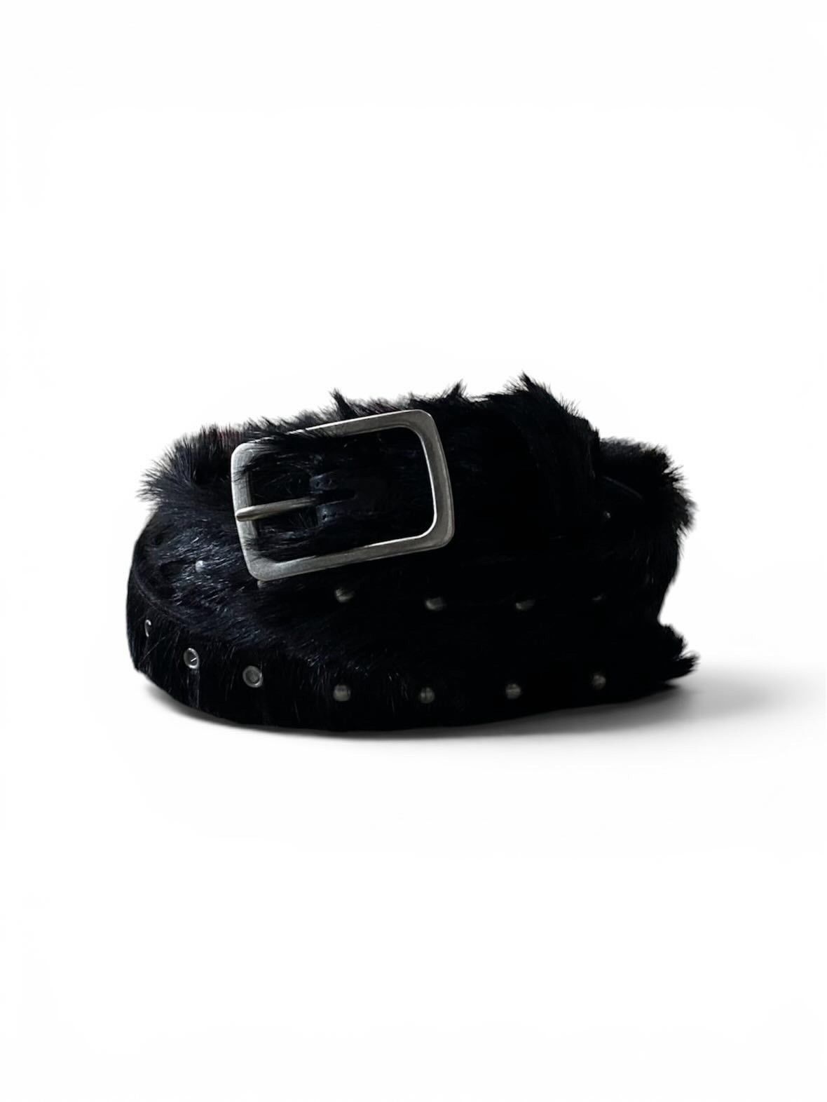 Dries Van Noten Dries Van Noten Studded Fur Belt Size ONE SIZE - 1 Thumbnail